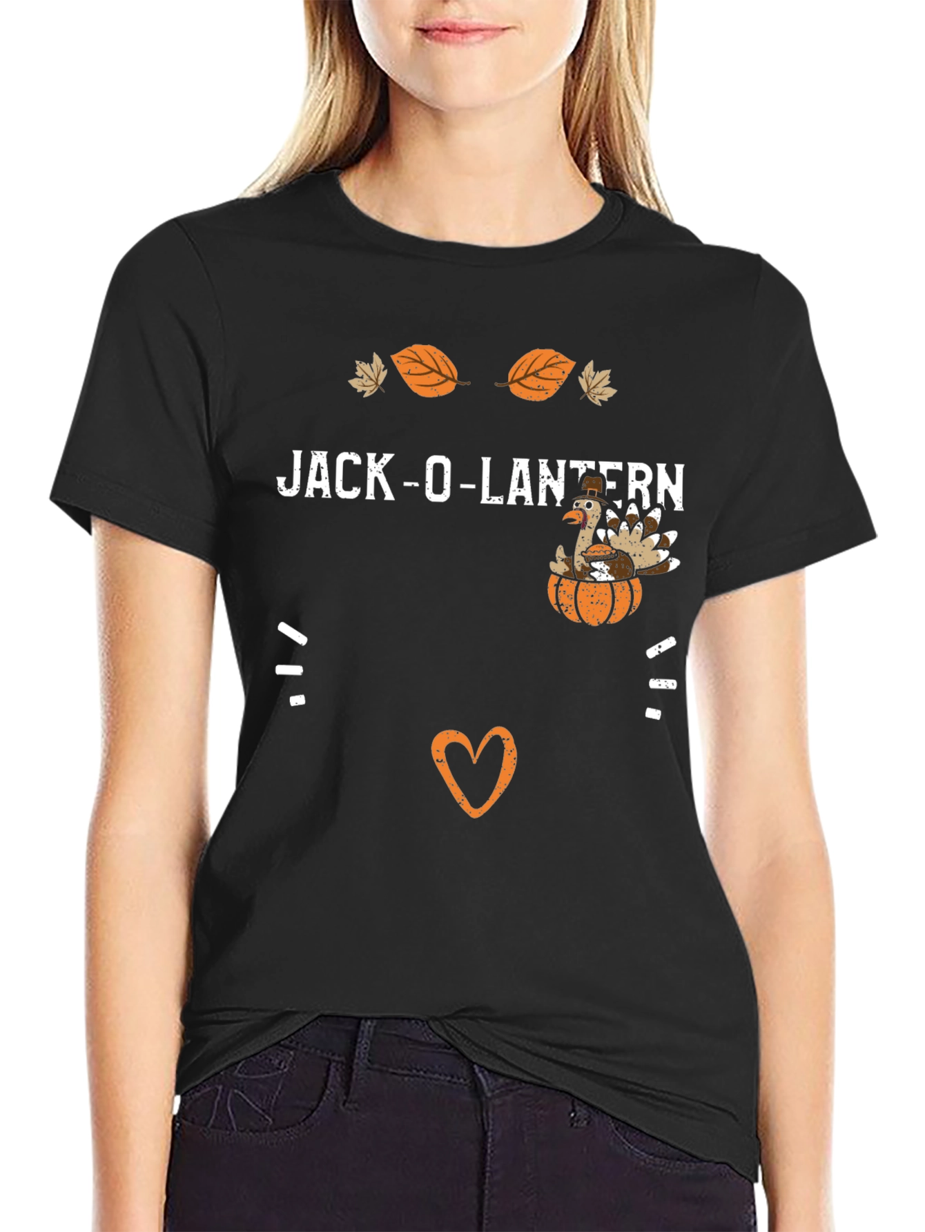Jack-O-Lantern Turkey Thanksgiving T-Shirt