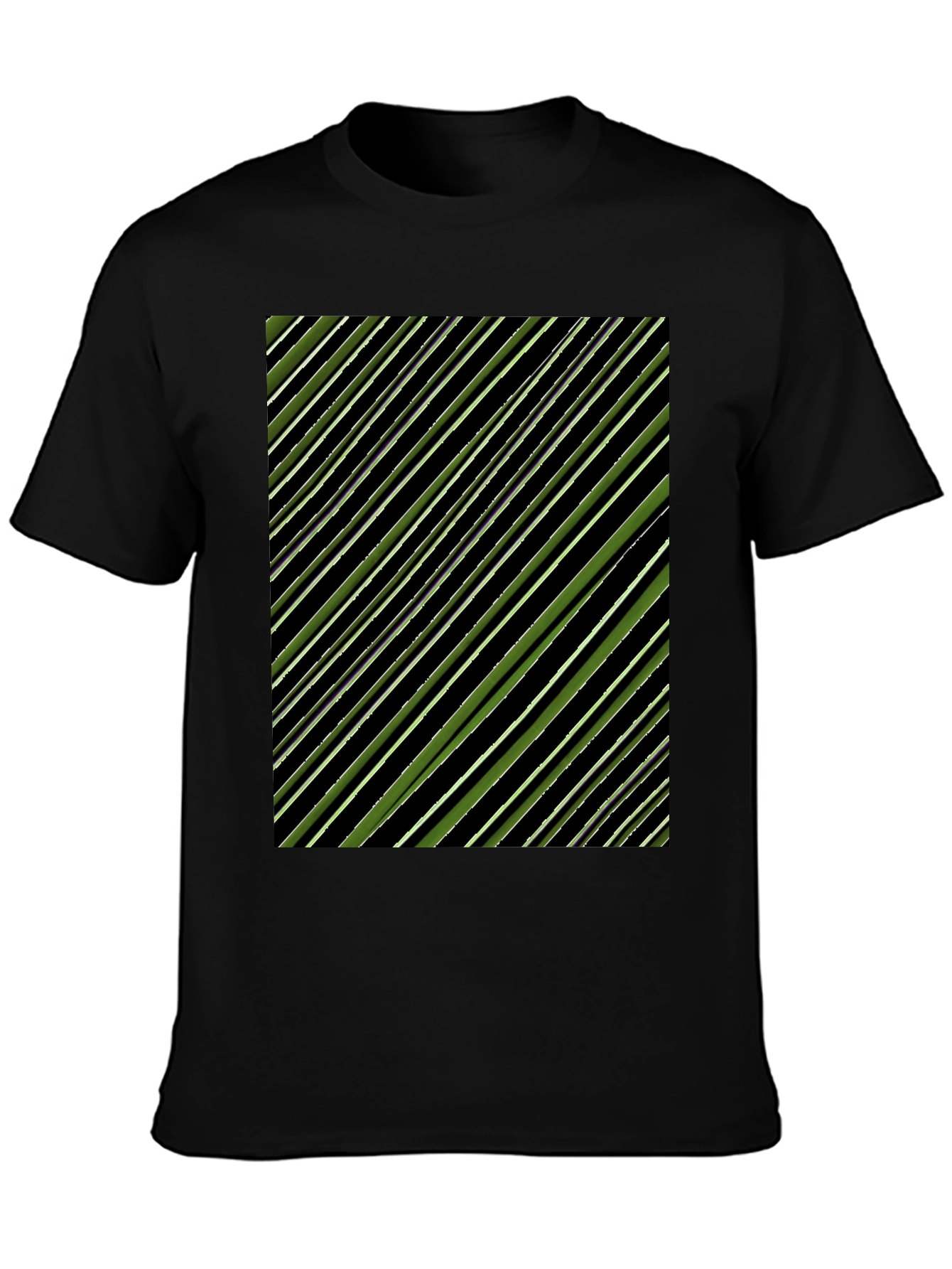 Striped Pattern Tee - Modern Graphic Print