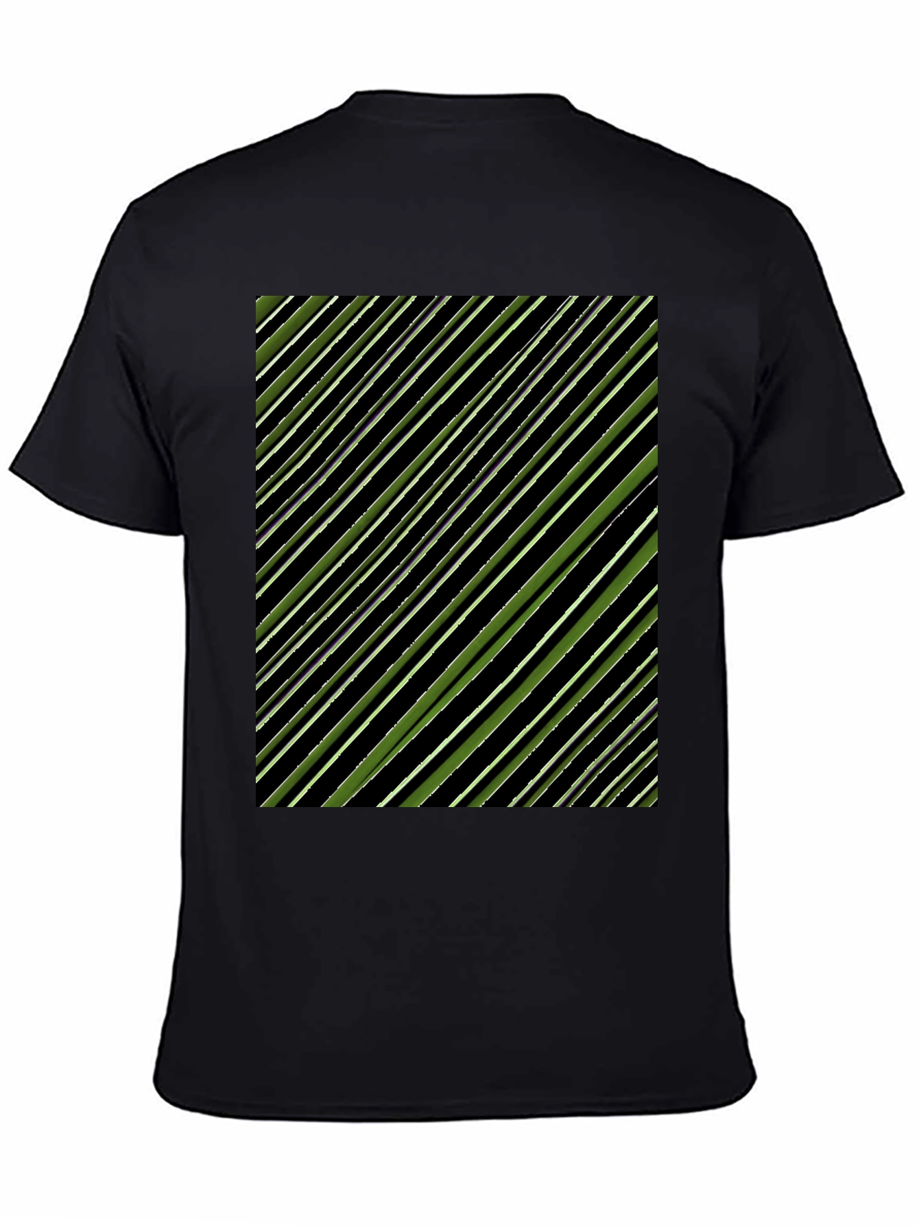 Striped Pattern Tee - Modern Graphic Print