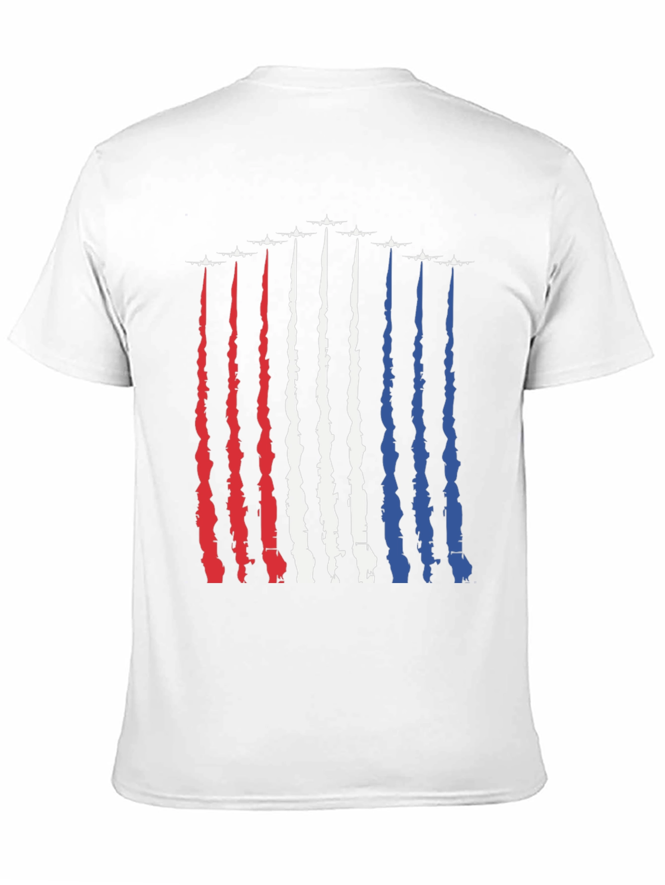 Patriotic Jet Trail T-Shirt - American Pride