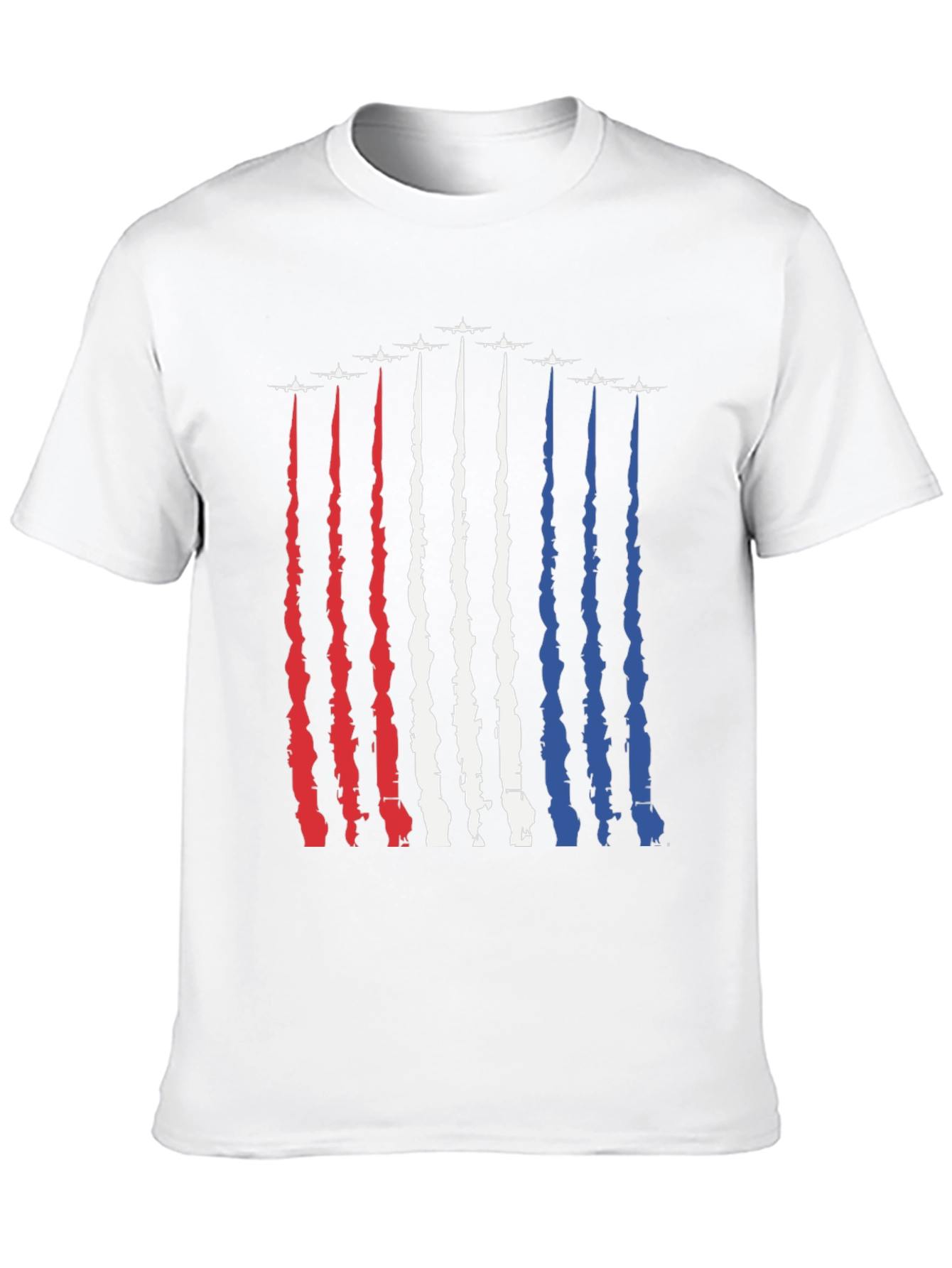Patriotic Jet Trail T-Shirt - American Pride
