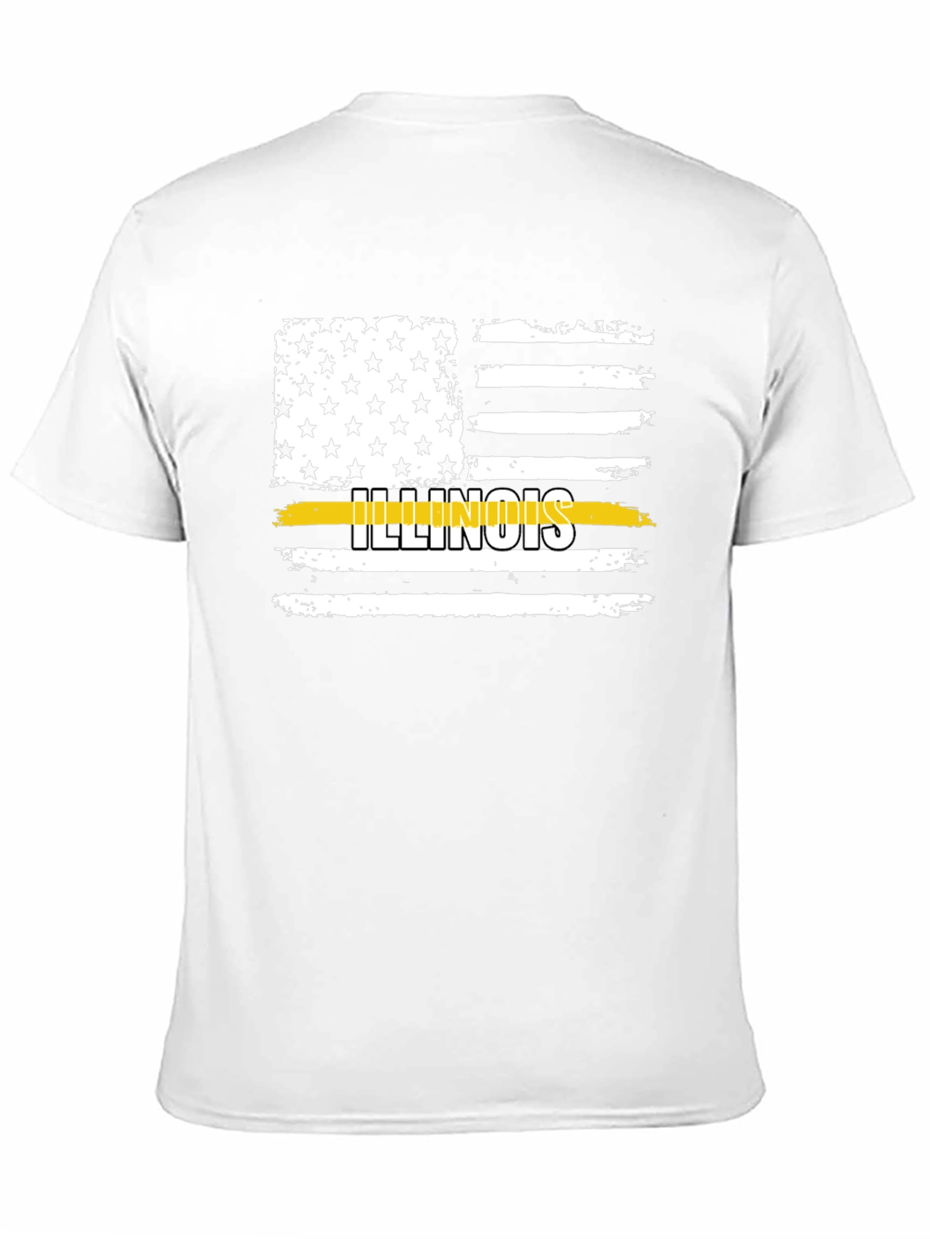 Illinois Flag Distressed T-Shirt