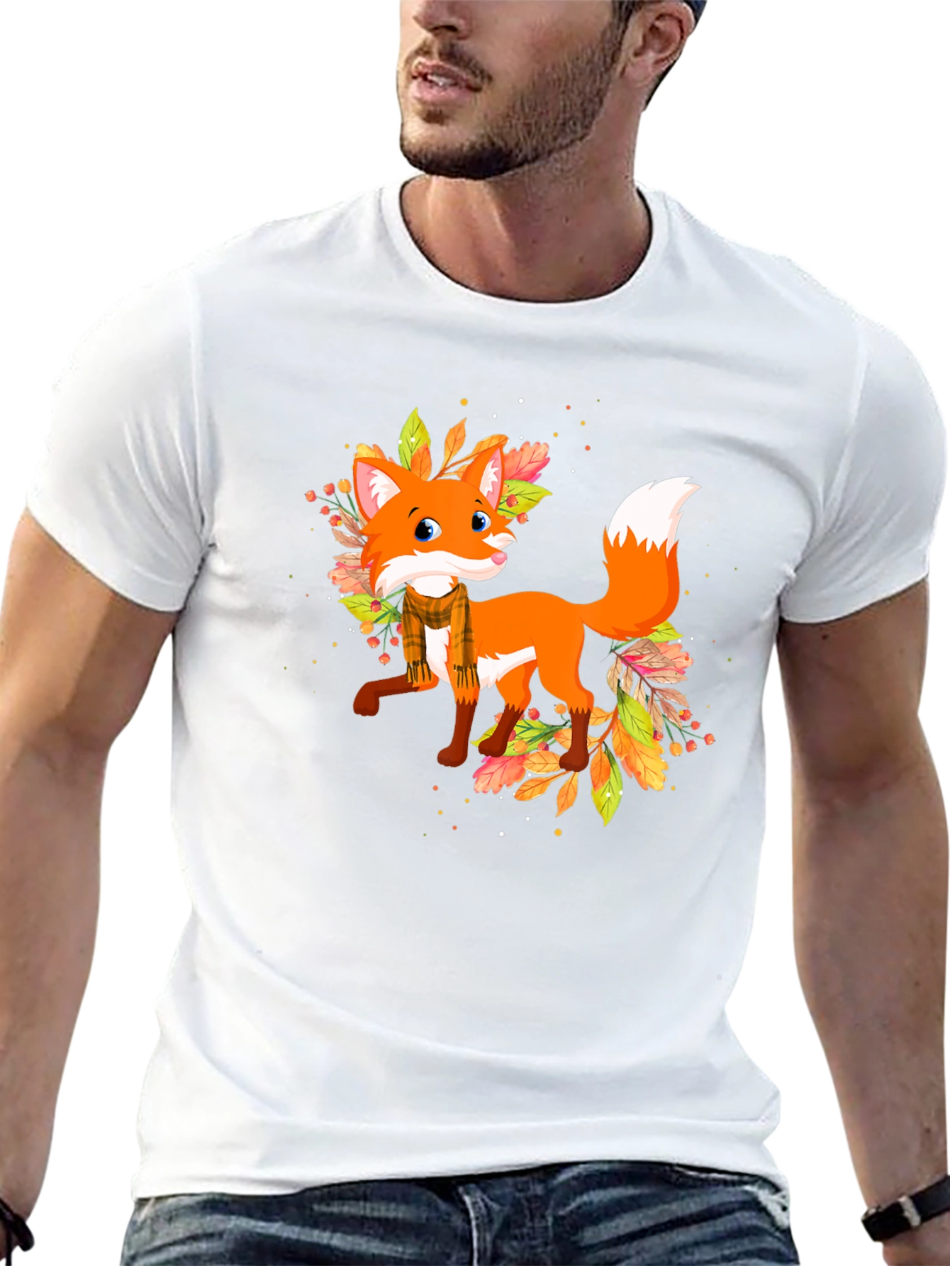 Fox and Foliage Graphic Tee
