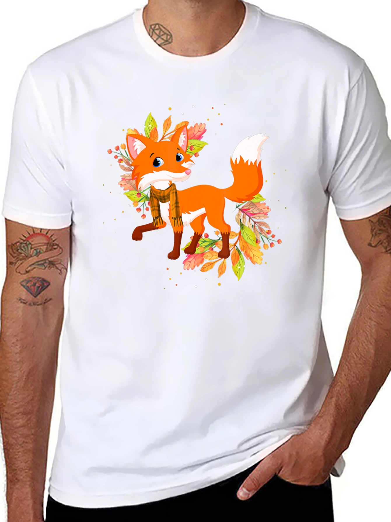 Fox and Foliage Graphic Tee