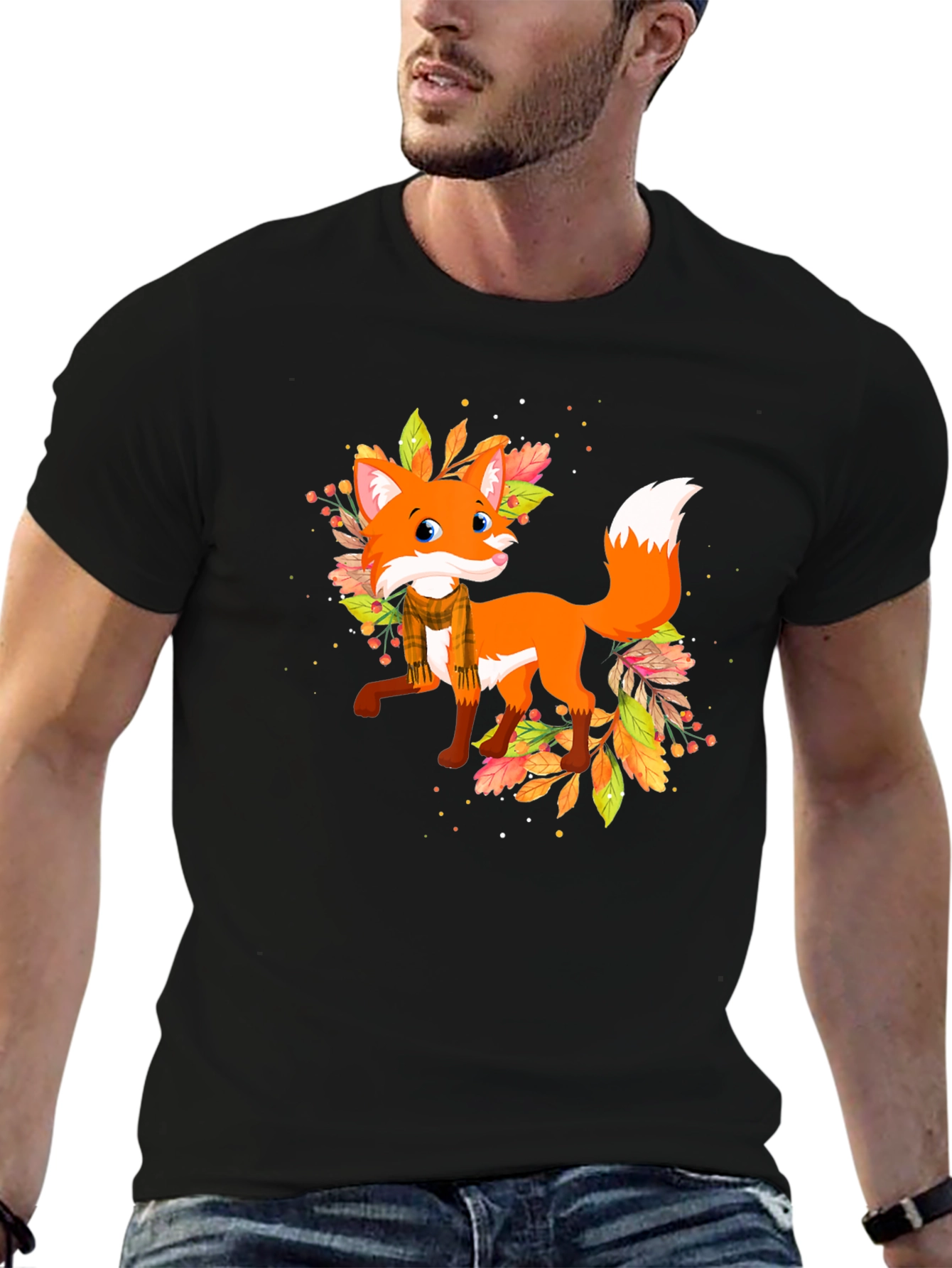 Fox and Foliage Graphic Tee