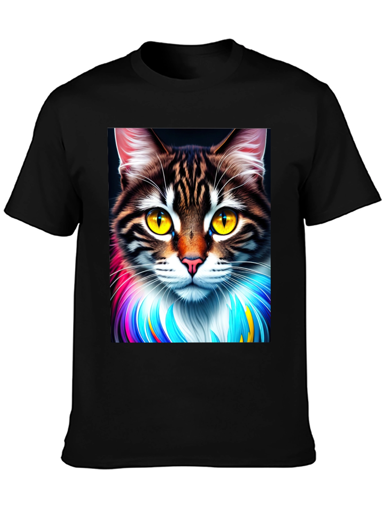 Cat Art Graphic T-Shirt - Unique Design