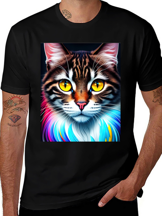 Cat Art Graphic T-Shirt - Unique Design