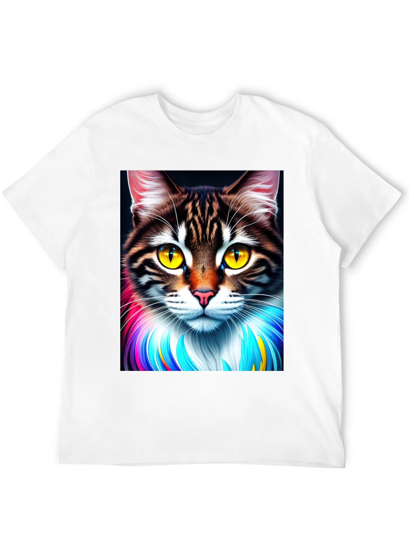 Cat Art Graphic T-Shirt - Unique Design
