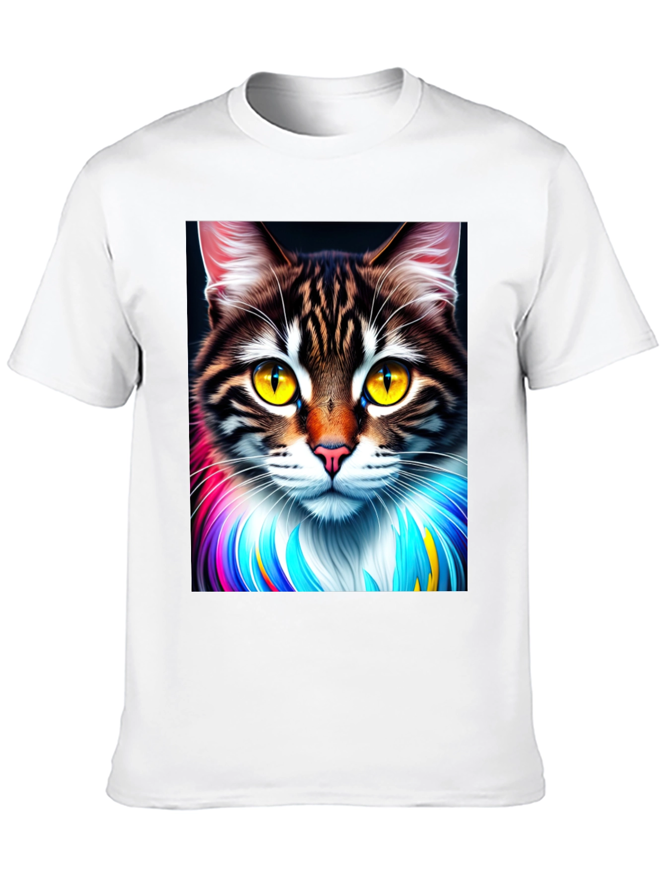 Cat Art Graphic T-Shirt - Unique Design