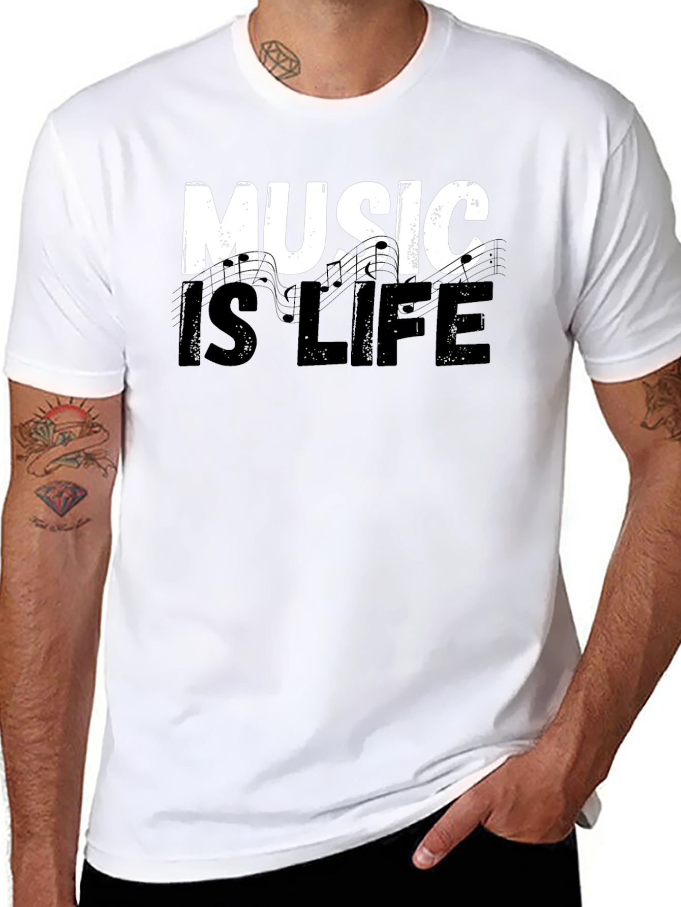 Music is Life Graphic Tee