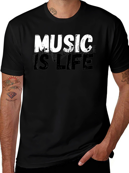 Music is Life Graphic Tee