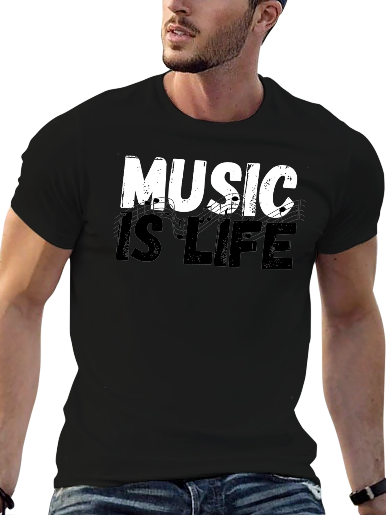 Music is Life Graphic Tee