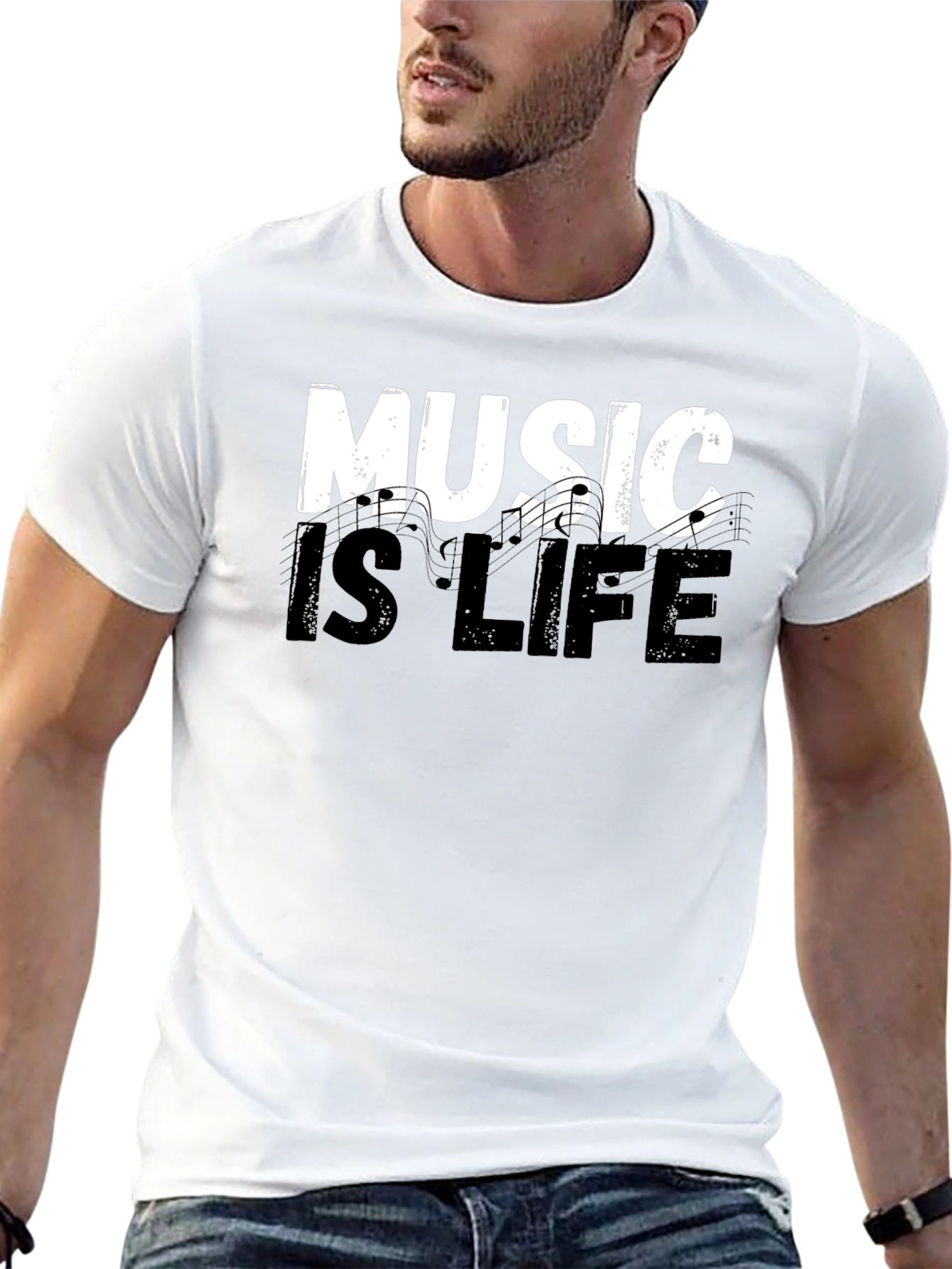Music is Life Graphic Tee