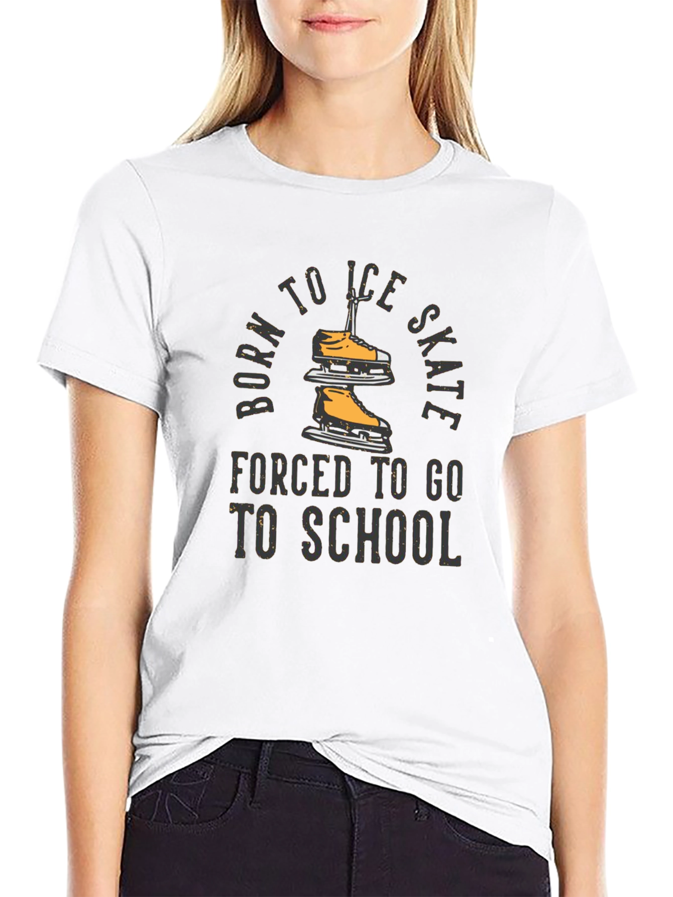 Born to Ice Skate Graphic T-Shirt