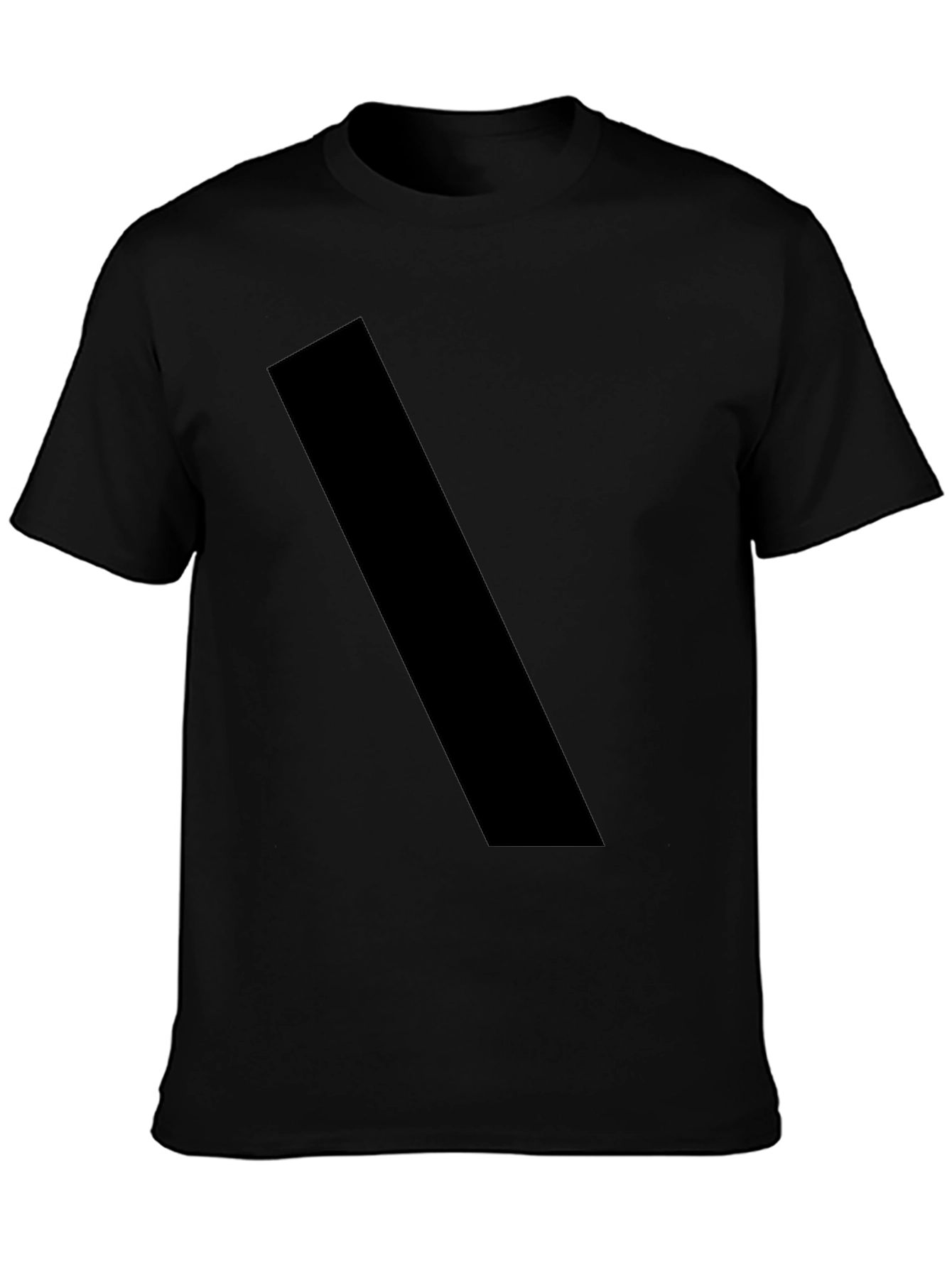Black Casual Mens T-Shirt