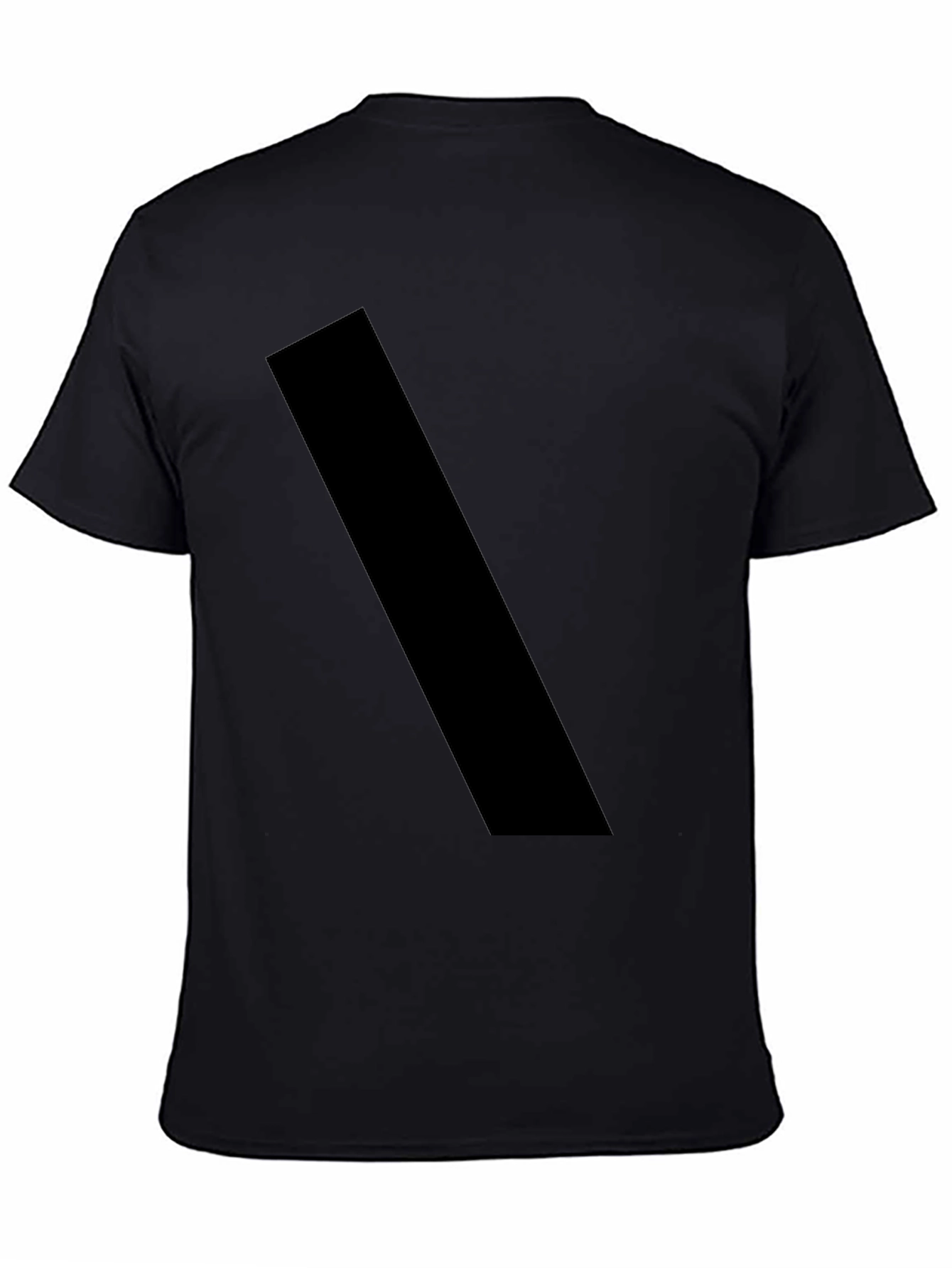 Black Casual Mens T-Shirt