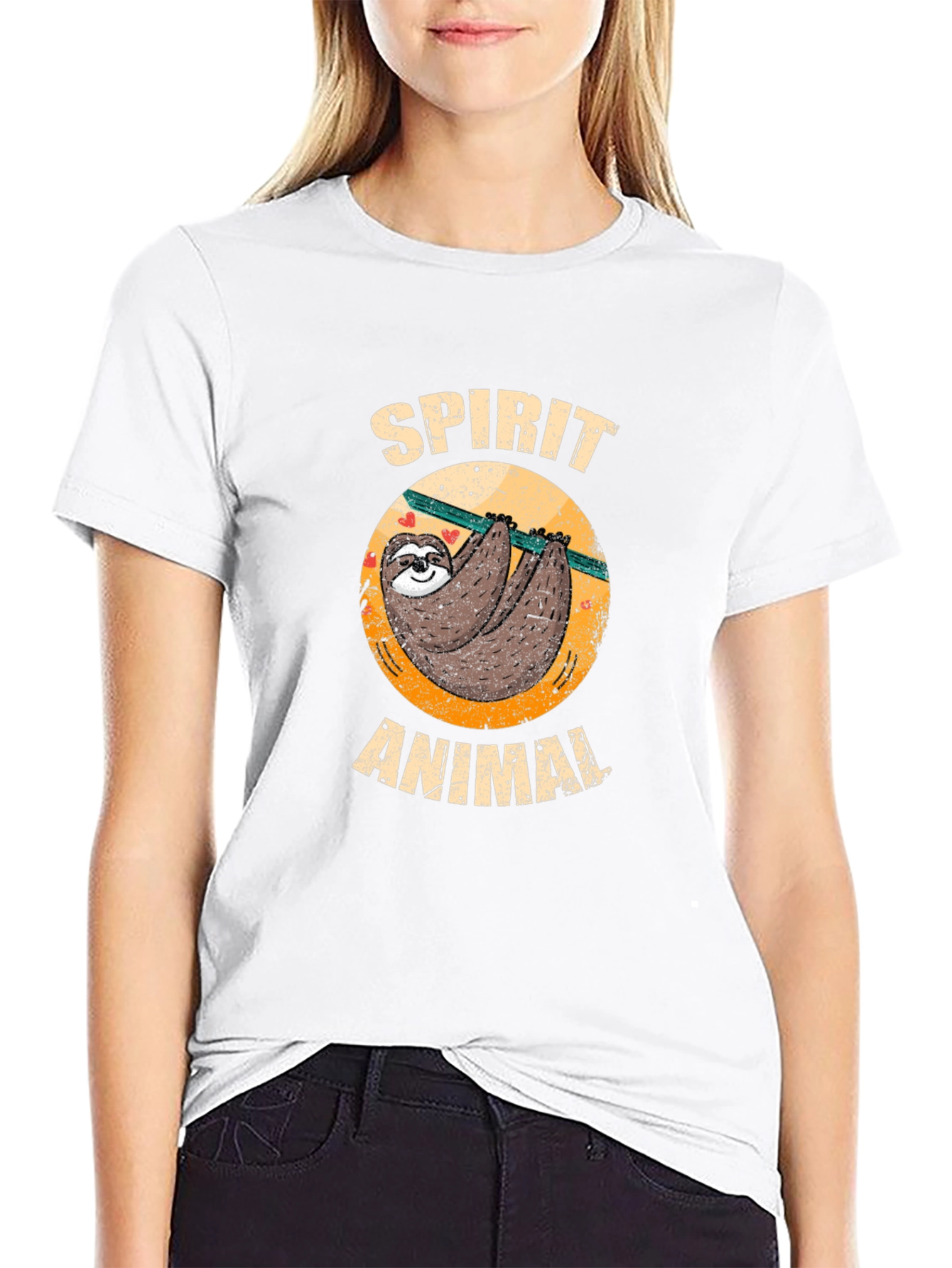 Sloth Spirit Animal Graphic Tee