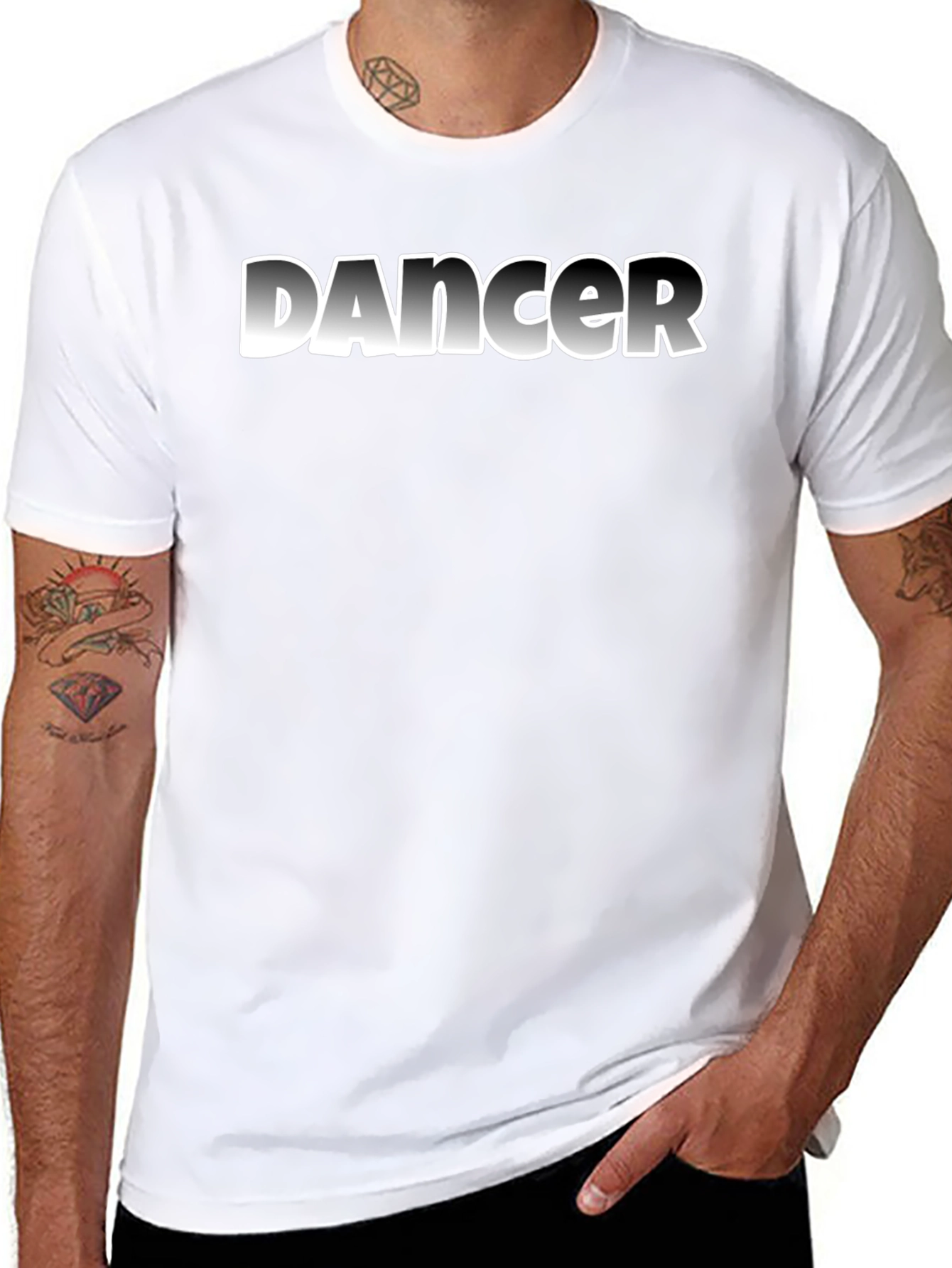 Dancer Graphic T-Shirt - Casual Black Tee