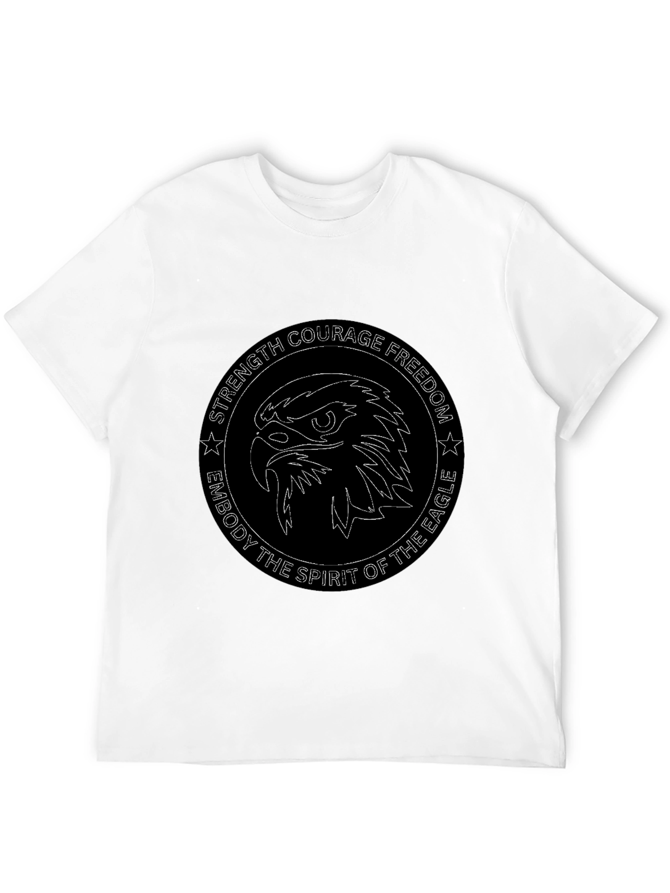 Eagle Spirit Graphic T-Shirt - Black