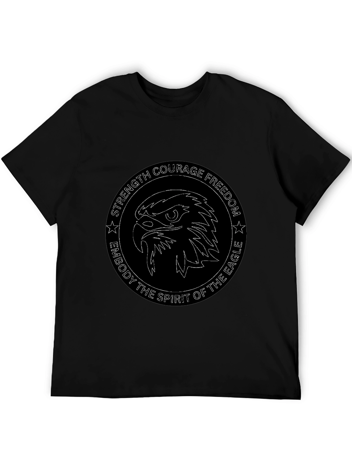 Eagle Spirit Graphic T-Shirt - Black