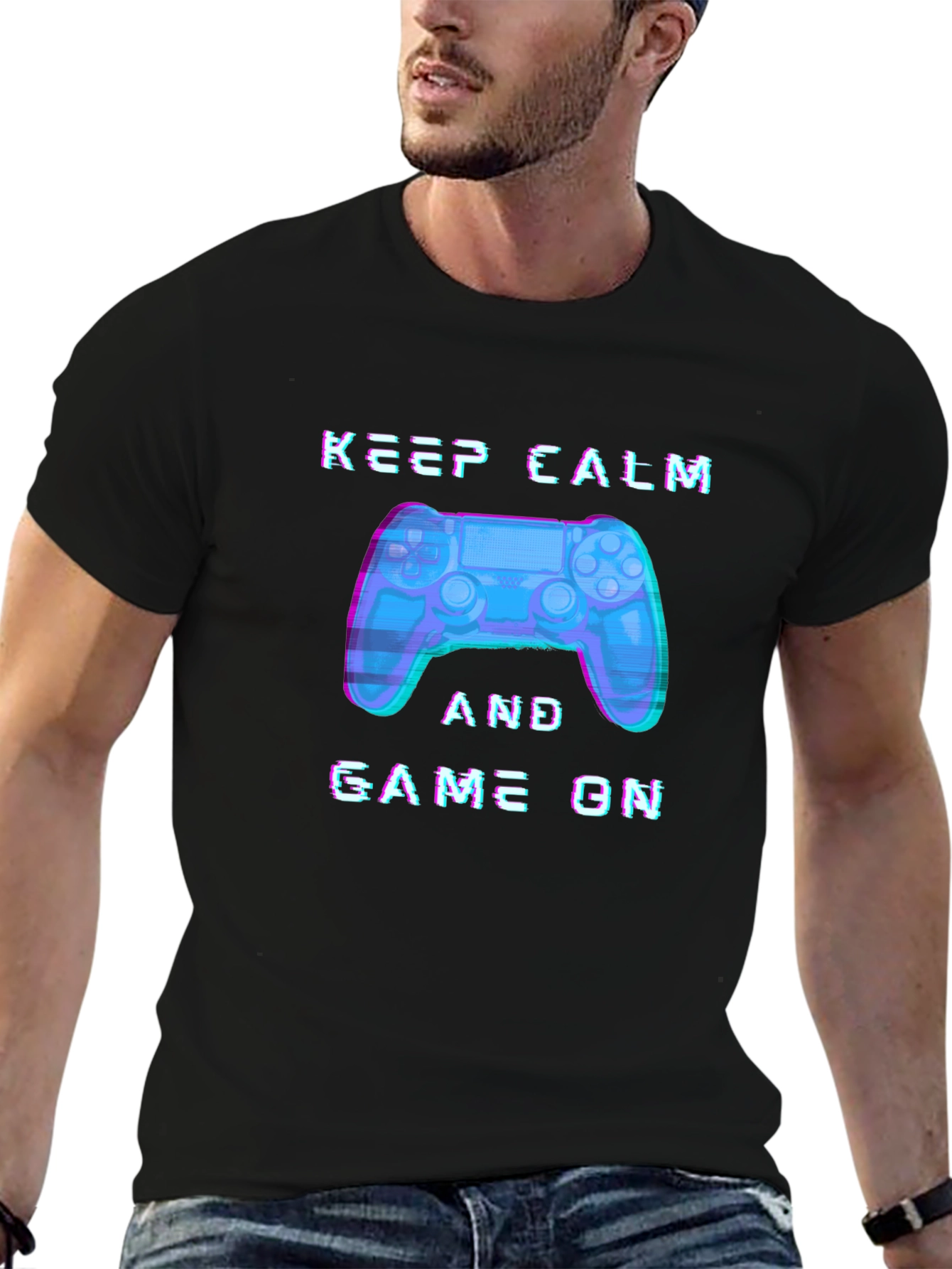 Keep Calm and Game On Gamer T-Shirt