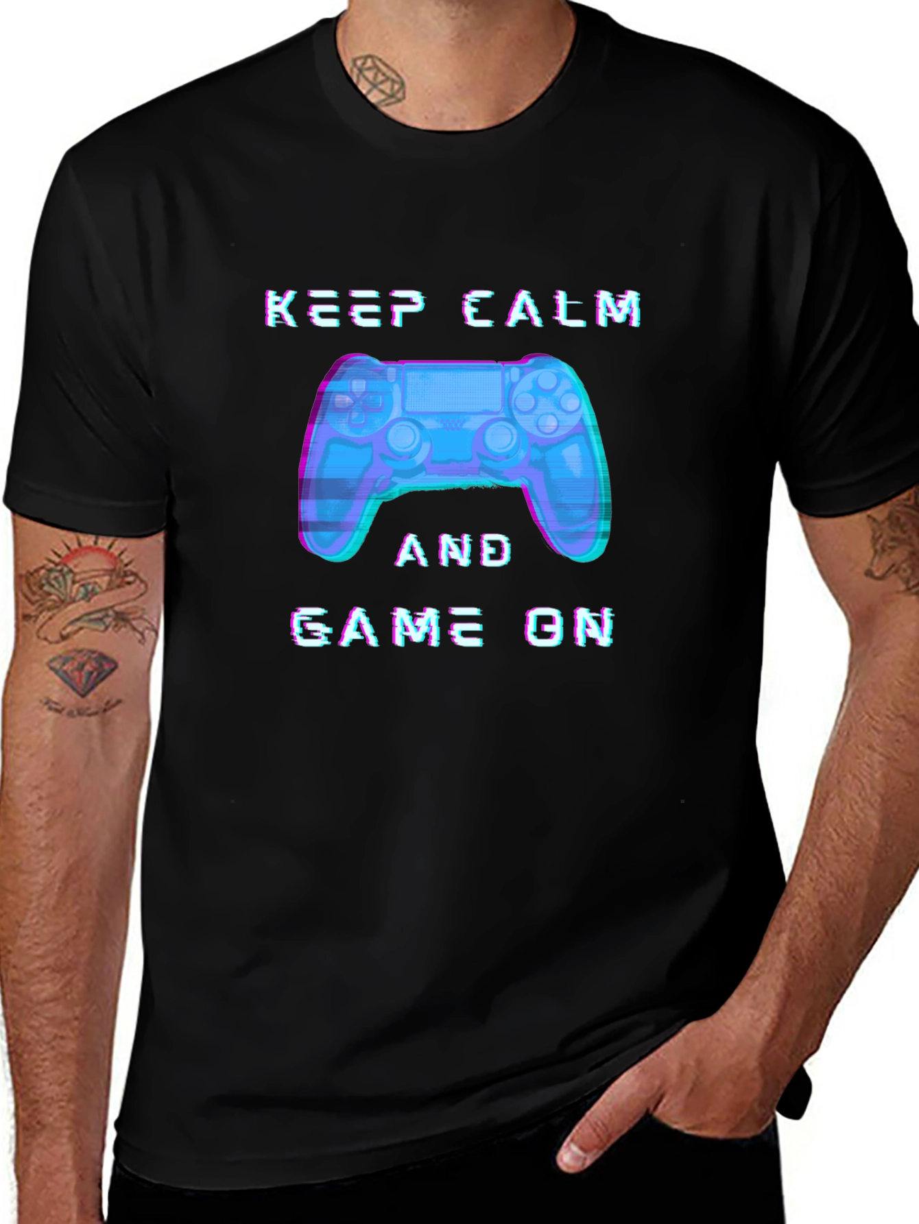 Keep Calm and Game On Gamer T-Shirt