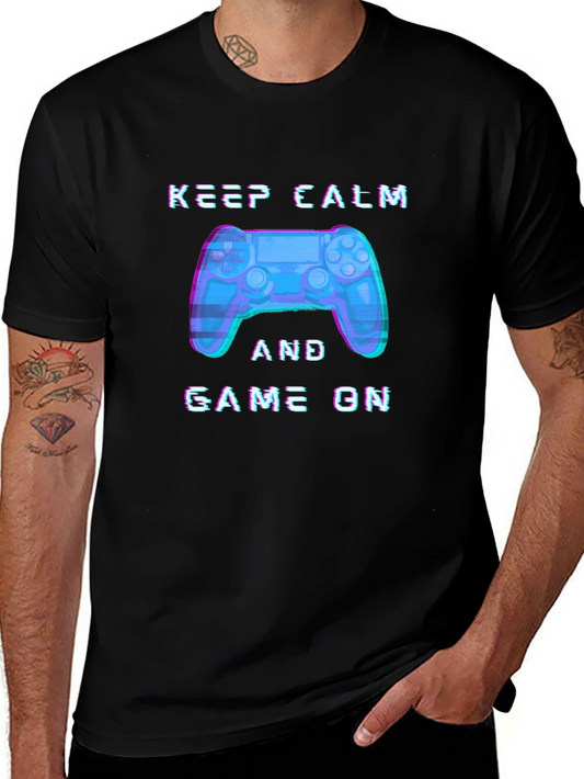 Keep Calm and Game On Gamer T-Shirt
