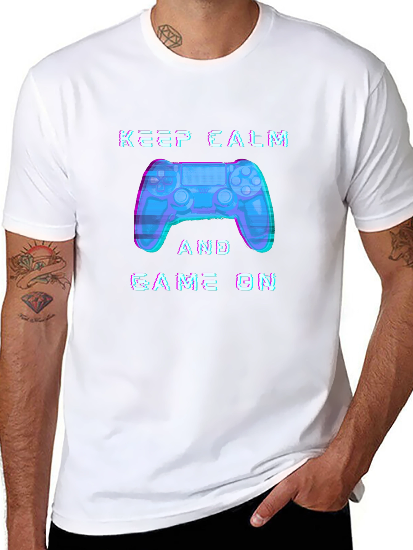 Keep Calm and Game On Gamer T-Shirt