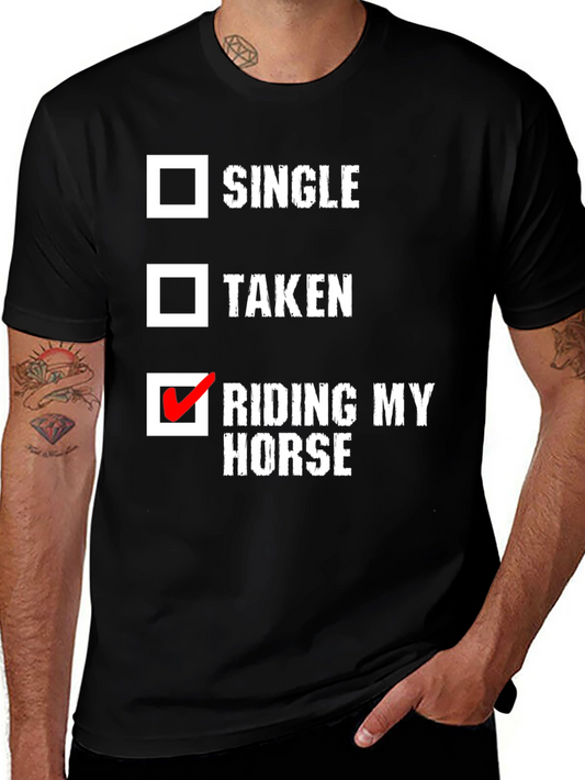 Riding My Horse T-Shirt - Equestrian Life