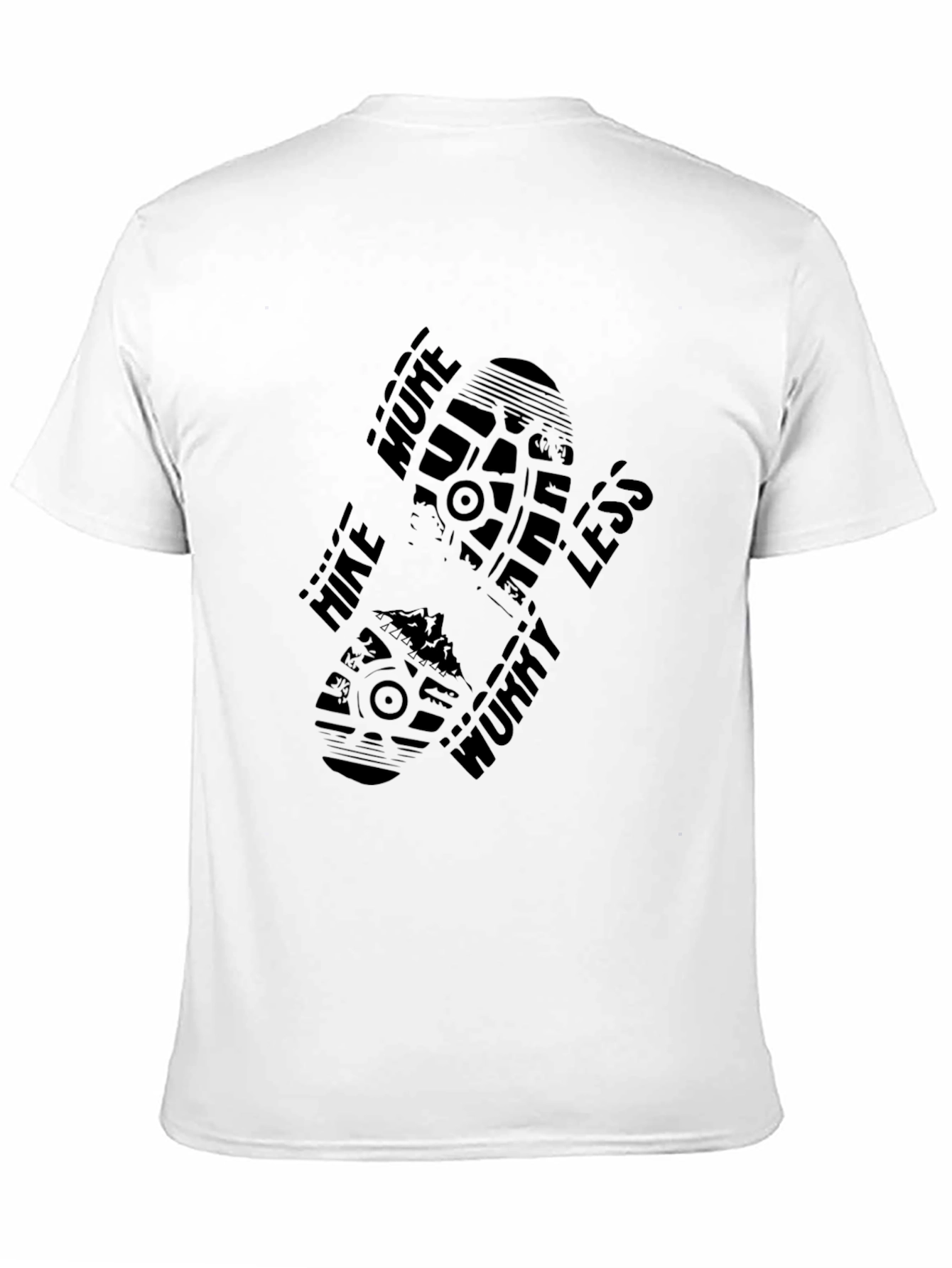 Hike More Worry Less Black Graphic Tee