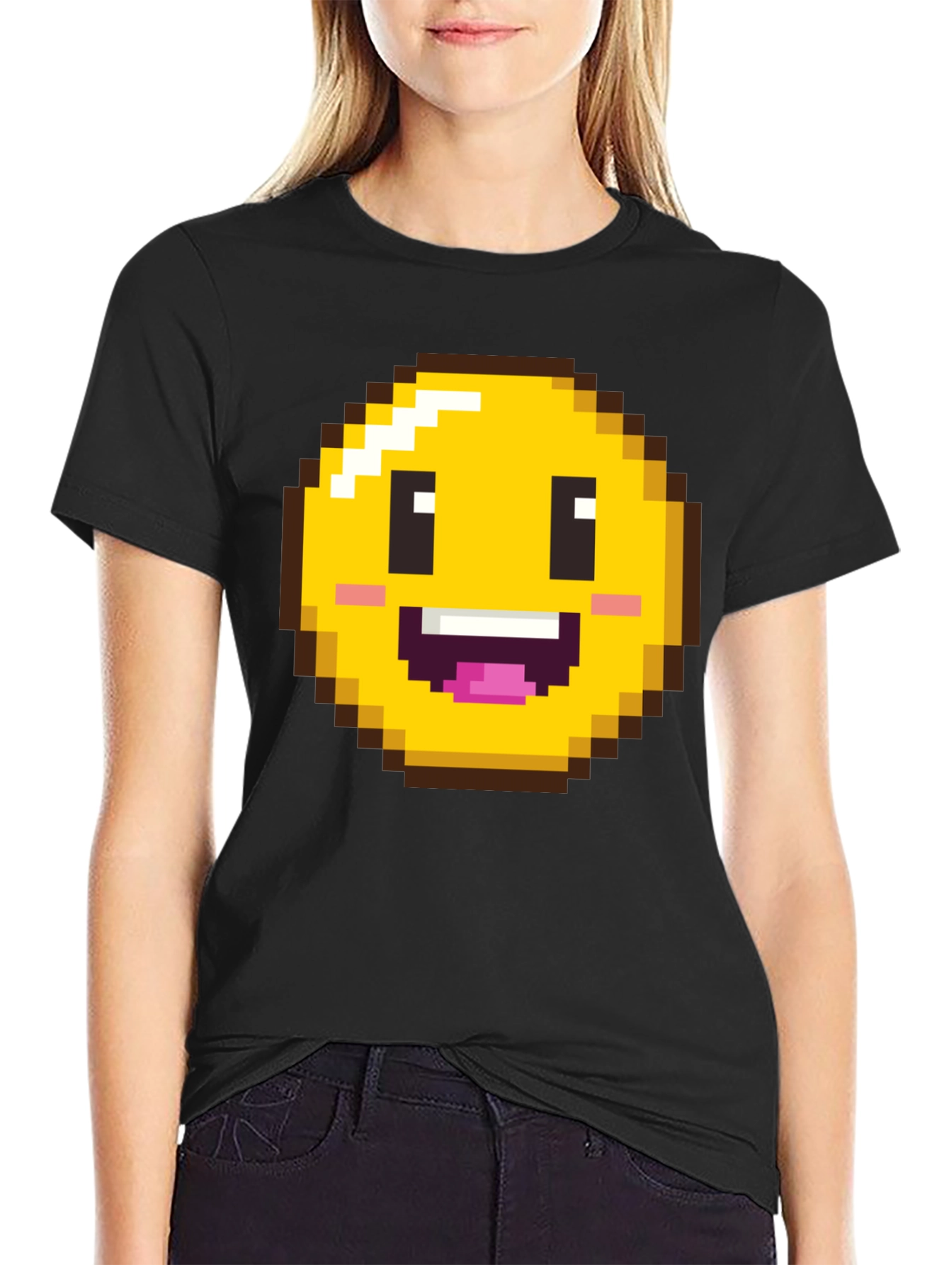 Pixel Emoji T-Shirt - Retro Gaming Style