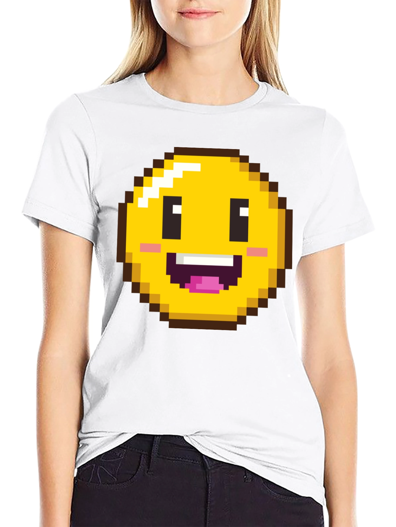 Pixel Emoji T-Shirt - Retro Gaming Style