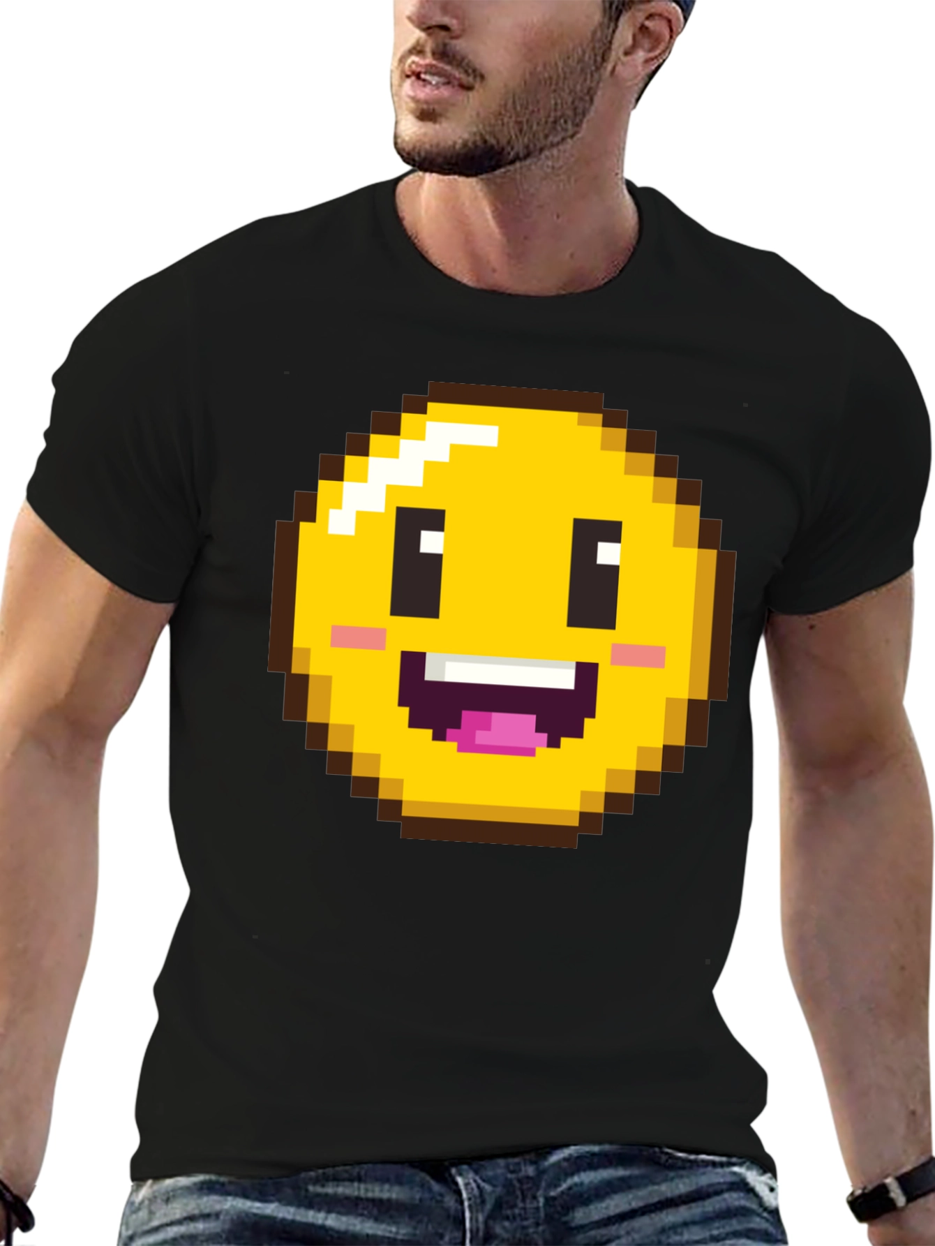 Pixel Emoji T-Shirt - Retro Gaming Style