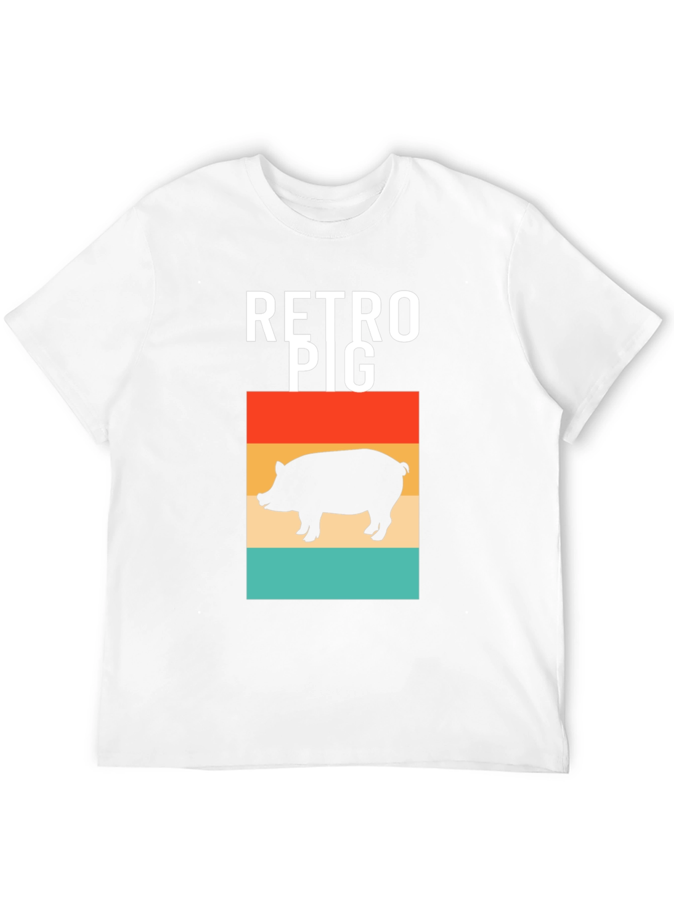 Retro Pig T-Shirt - Black Graphic Tee