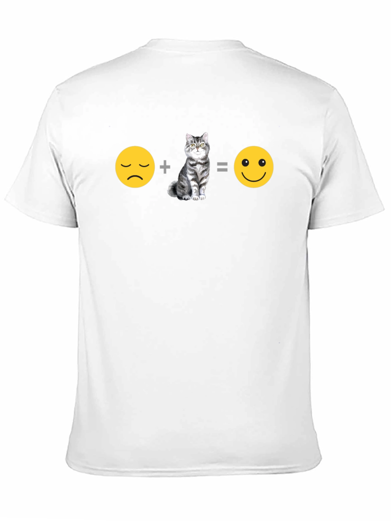 Sad + Cat = Happy T-Shirt