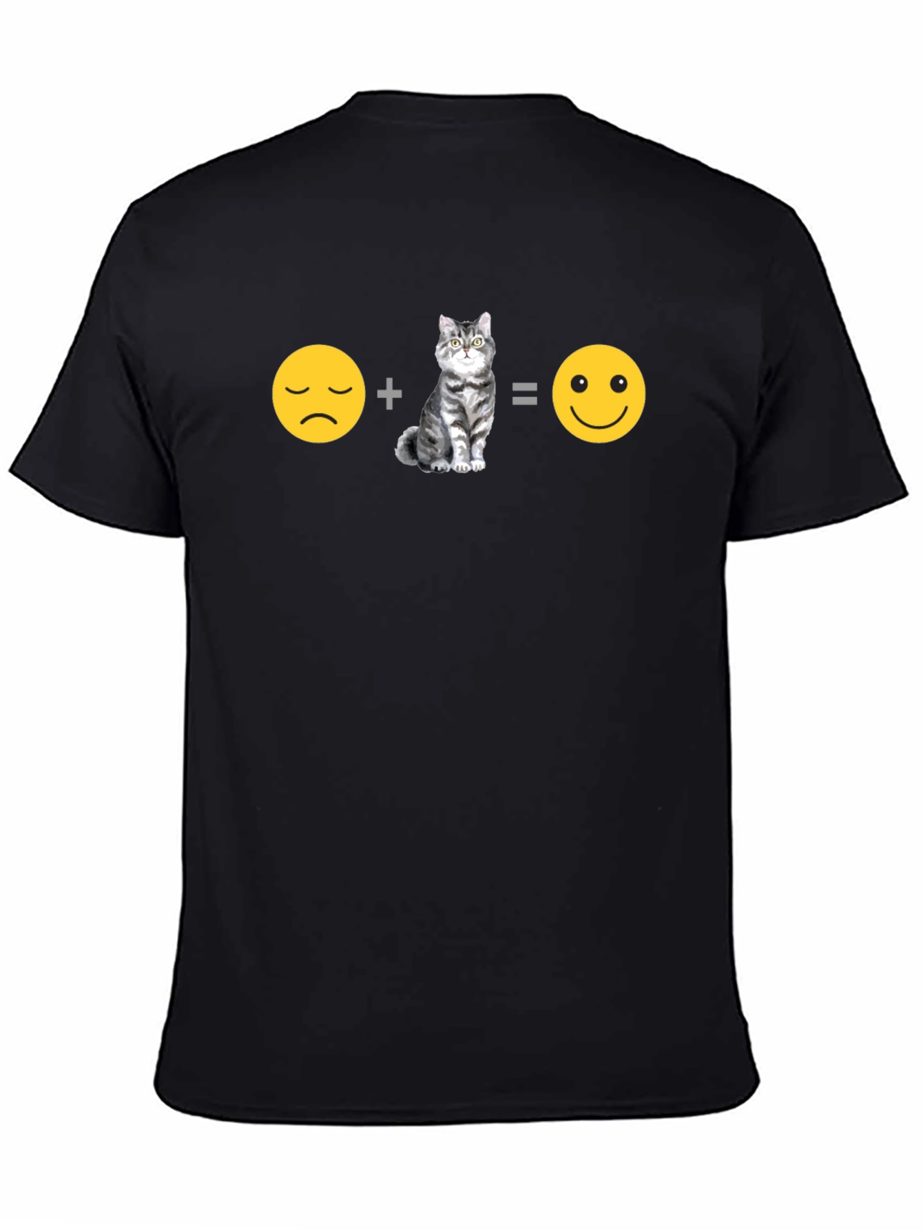 Sad + Cat = Happy T-Shirt