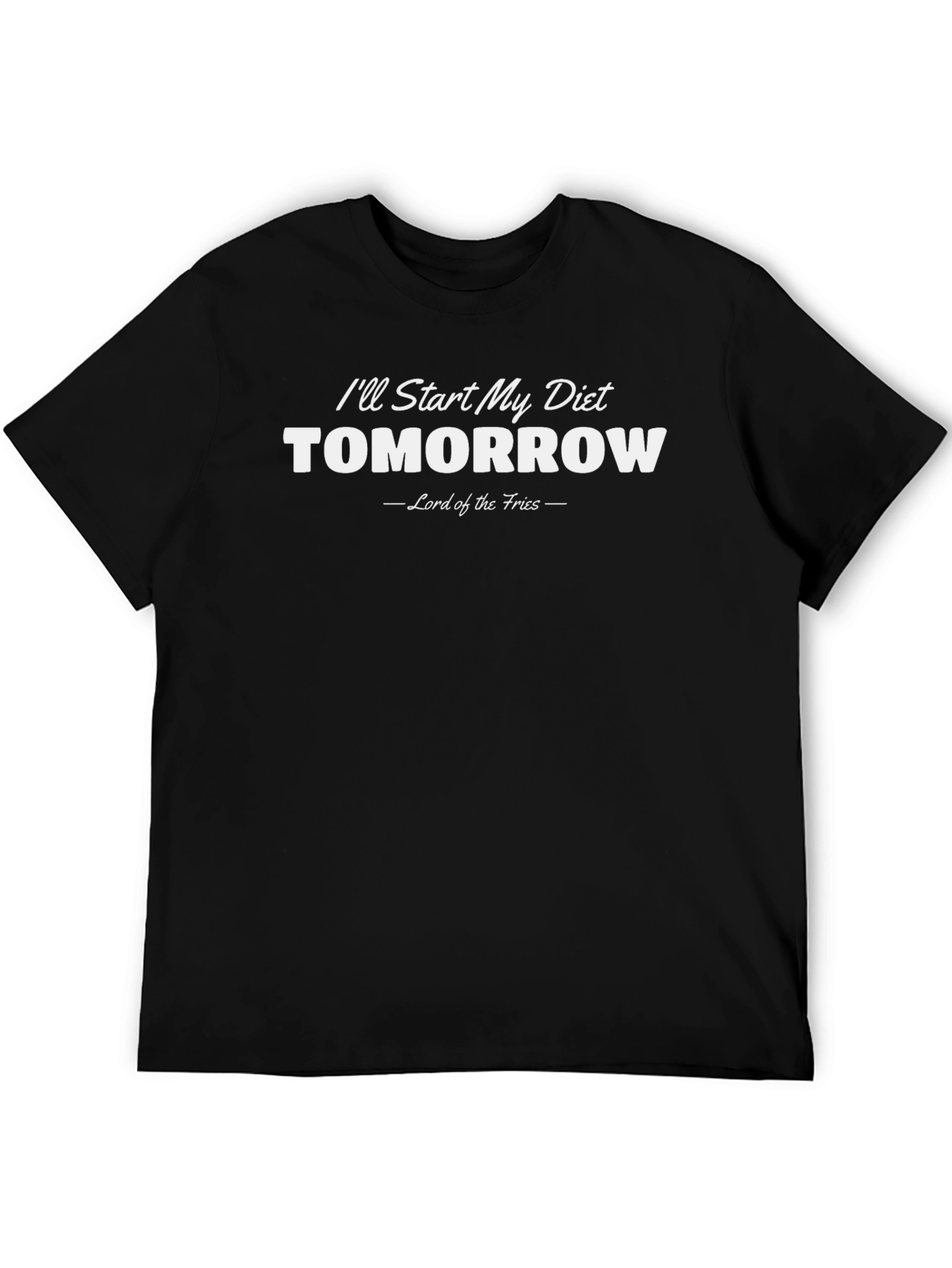 Diet Tomorrow Black Graphic Tee