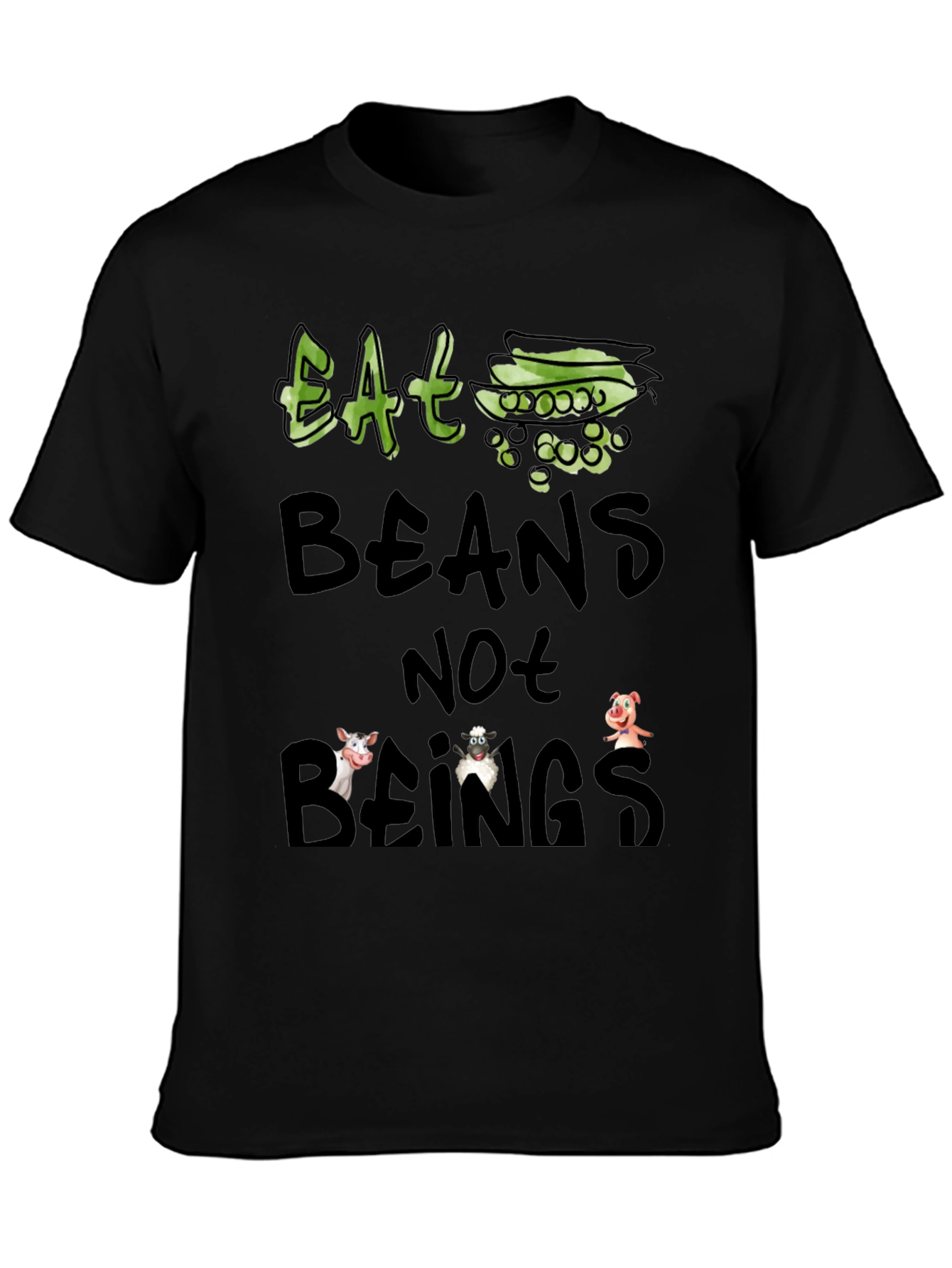 Eat Beans Not Beings Vegan T-Shirt