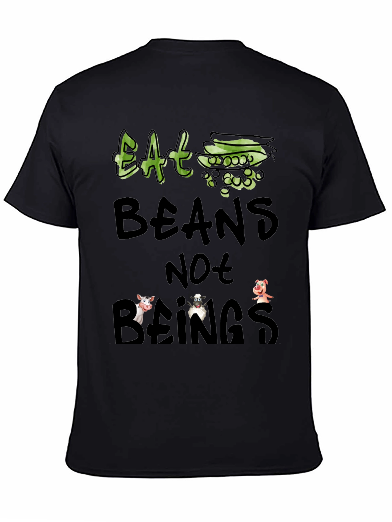 Eat Beans Not Beings Vegan T-Shirt