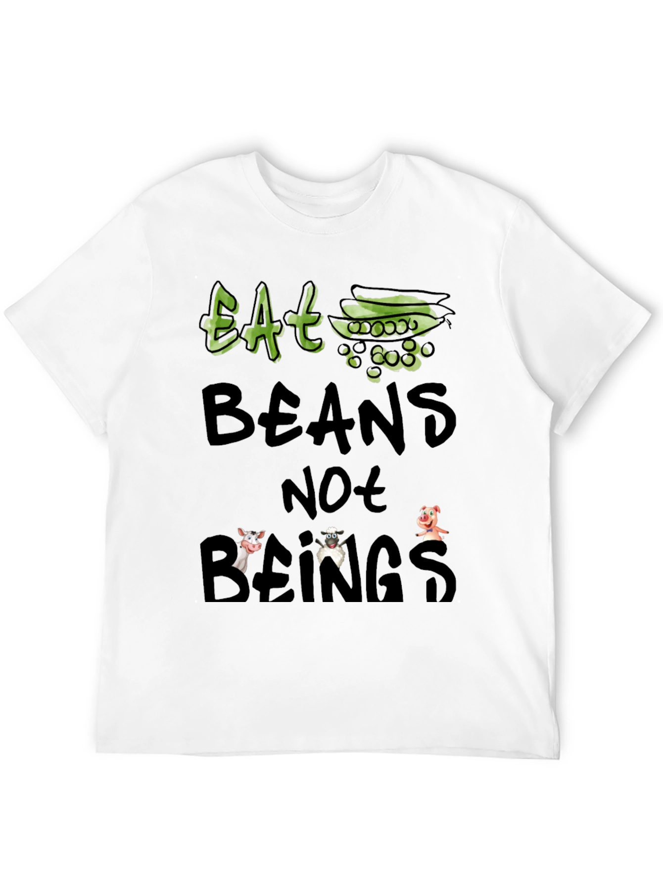 Eat Beans Not Beings Vegan T-Shirt