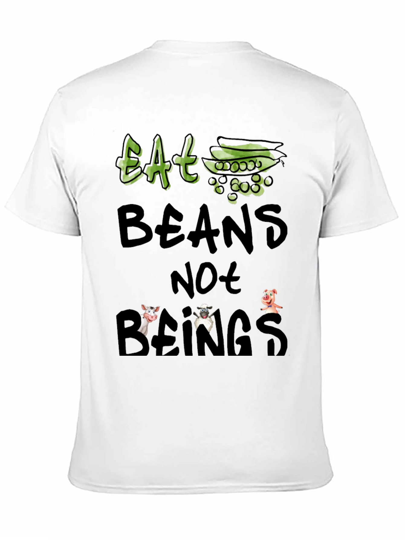Eat Beans Not Beings Vegan T-Shirt