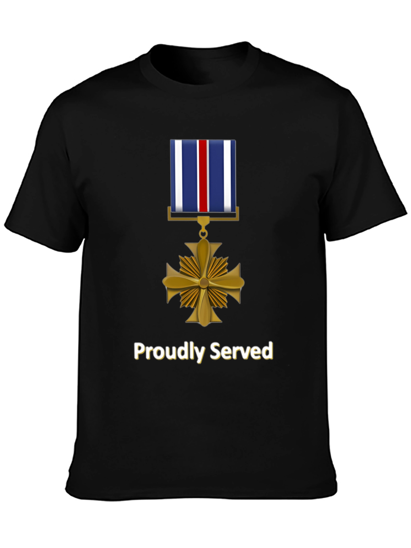 Proudly Served Military Medal T-Shirt
