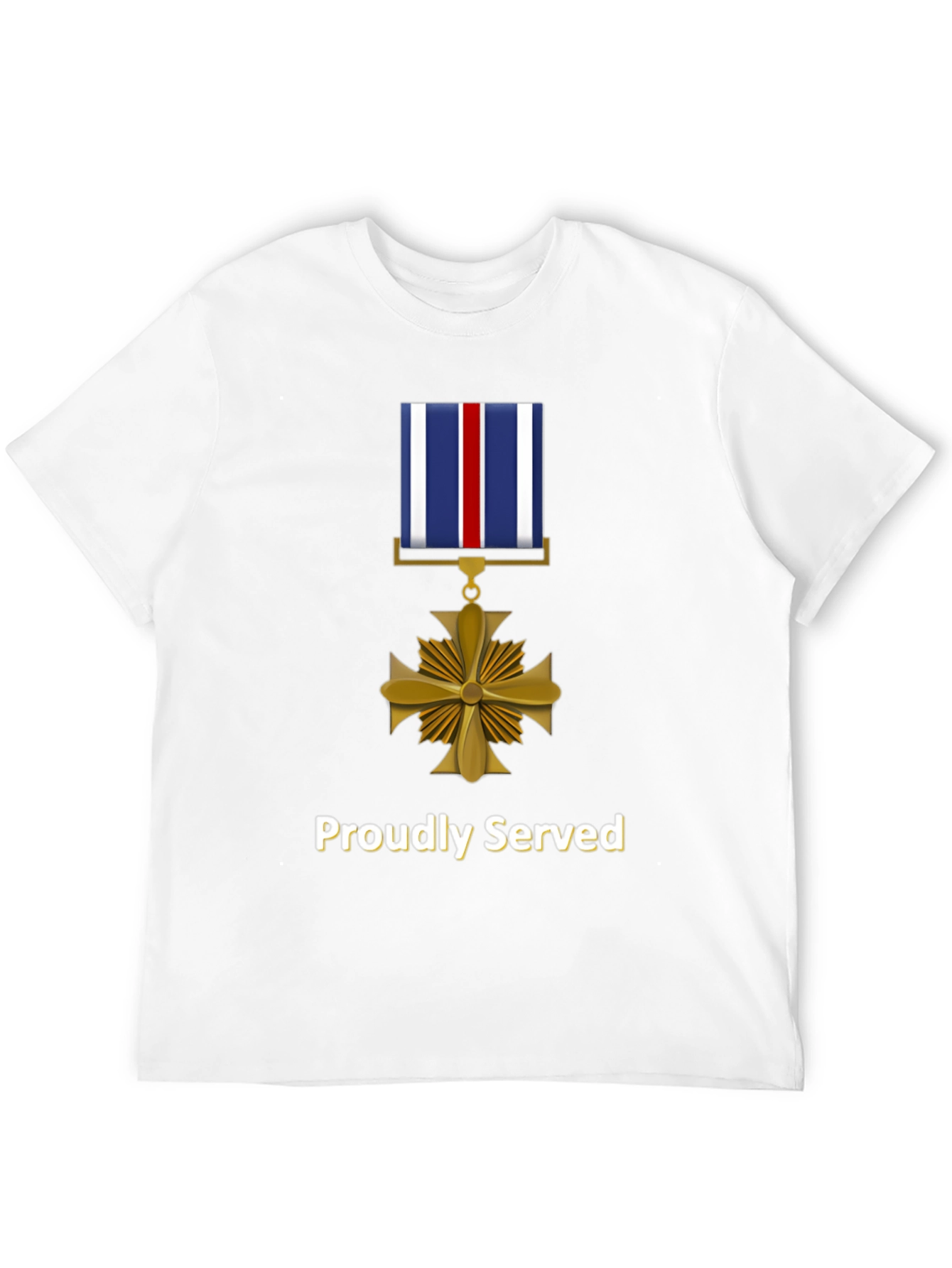 Proudly Served Military Medal T-Shirt