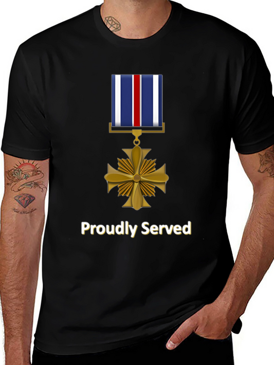 Proudly Served Military Medal T-Shirt