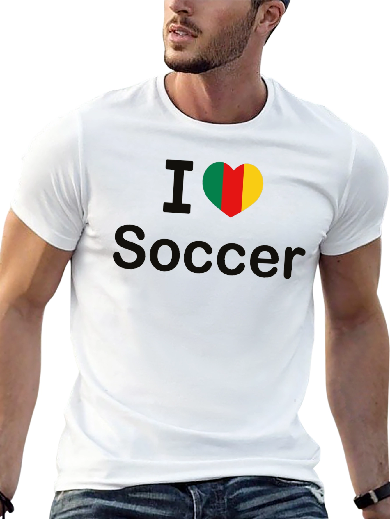 I Heart Soccer Benin Flag T-Shirt