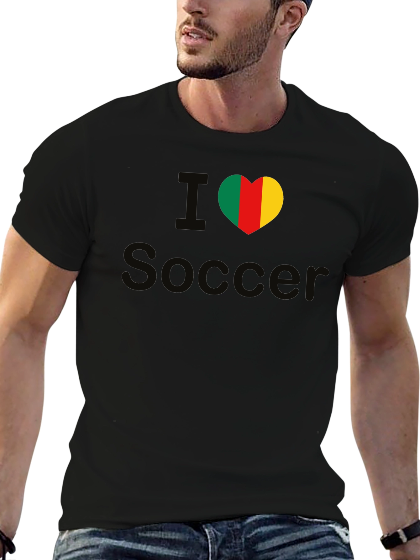 I Heart Soccer Benin Flag T-Shirt