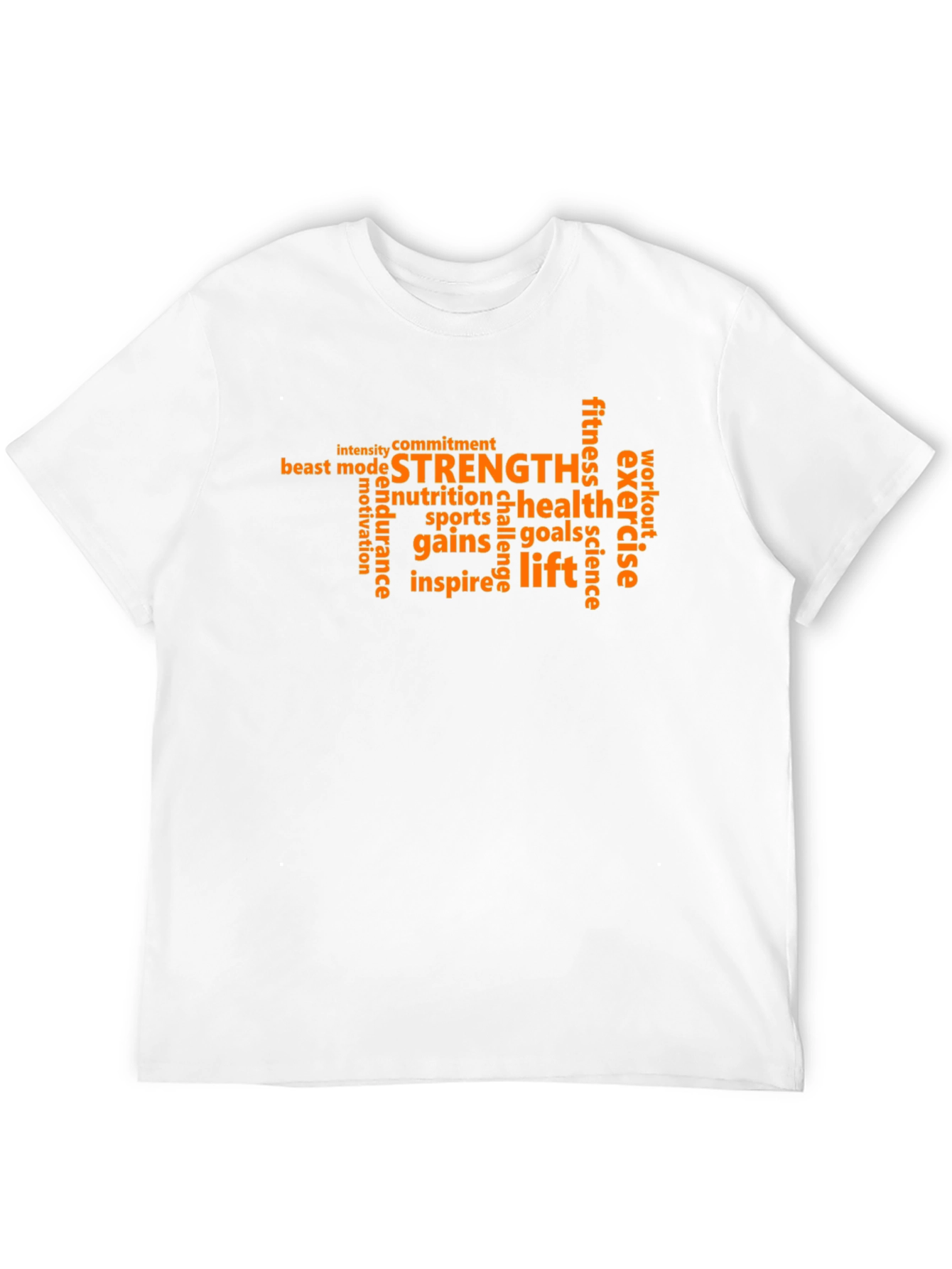 Strength Word Art Graphic Tee