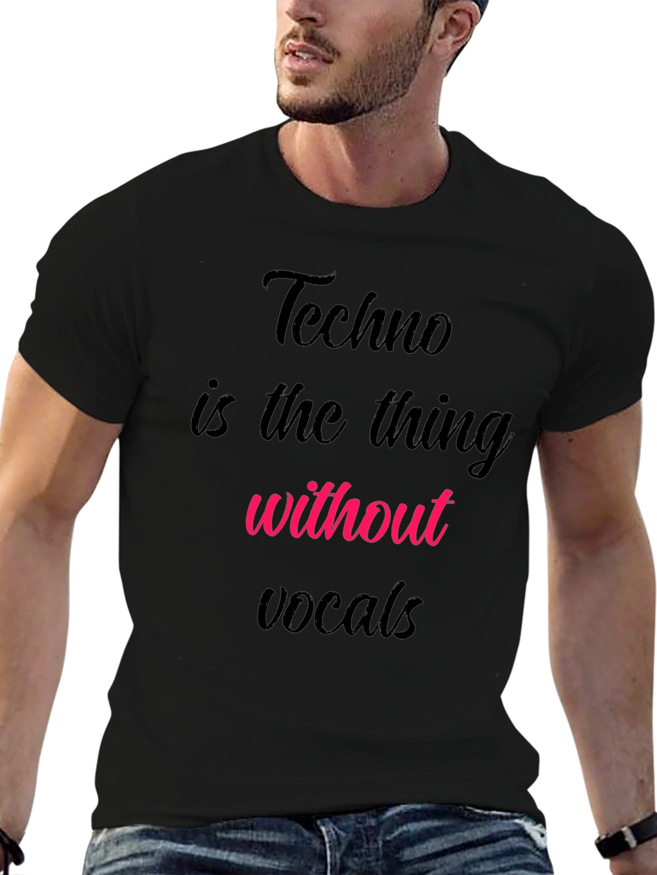 Techno Music Lover T-Shirt - No Vocals Needed!