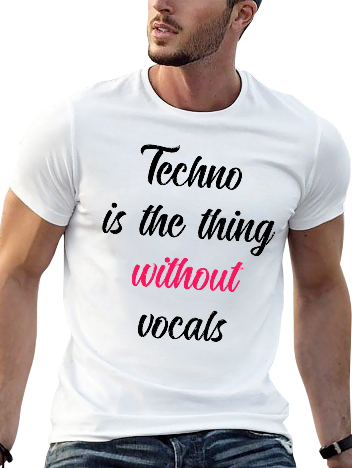 Techno Music Lover T-Shirt - No Vocals Needed!