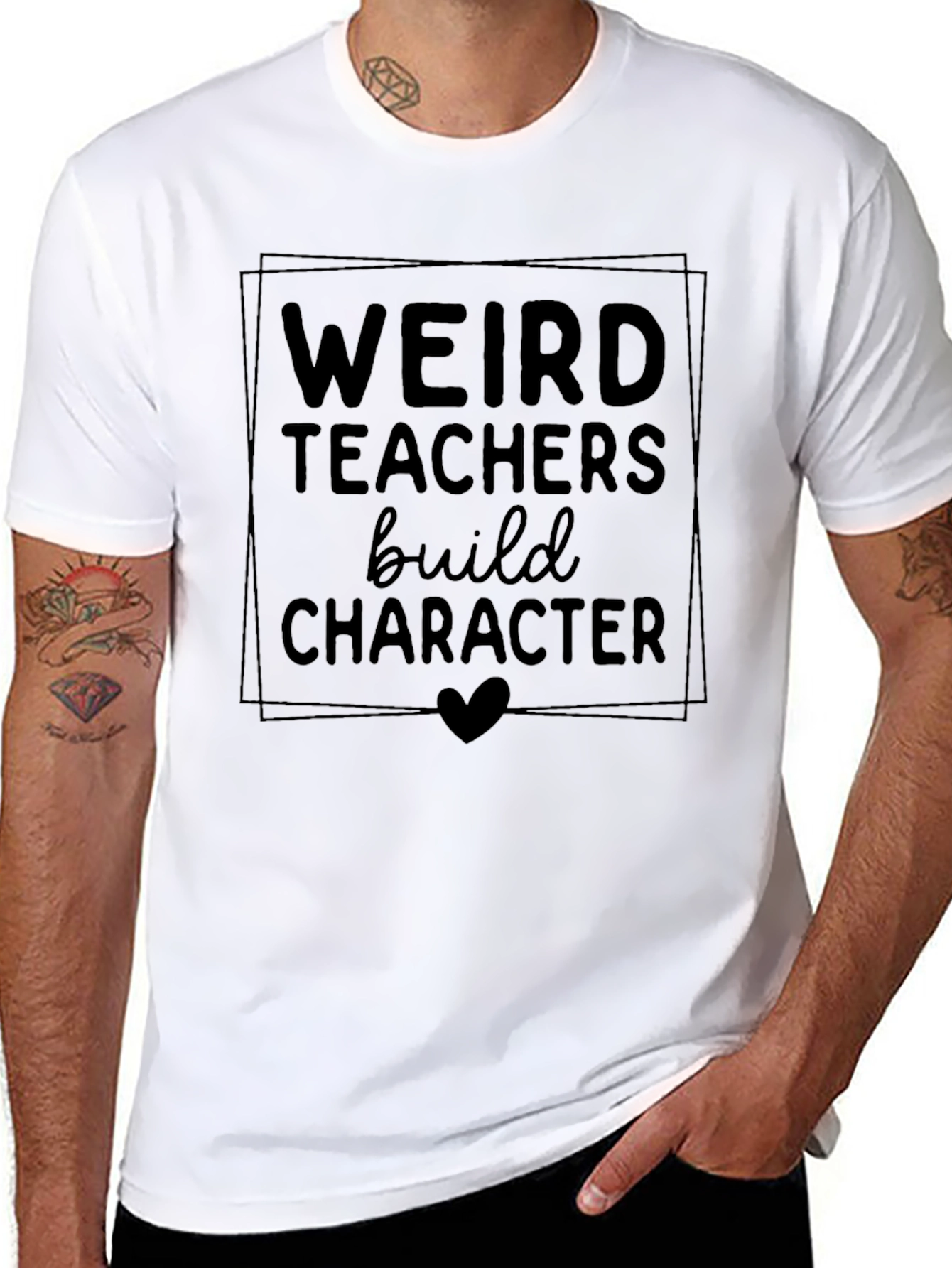 Weird Teachers Build Character Graphic Tee